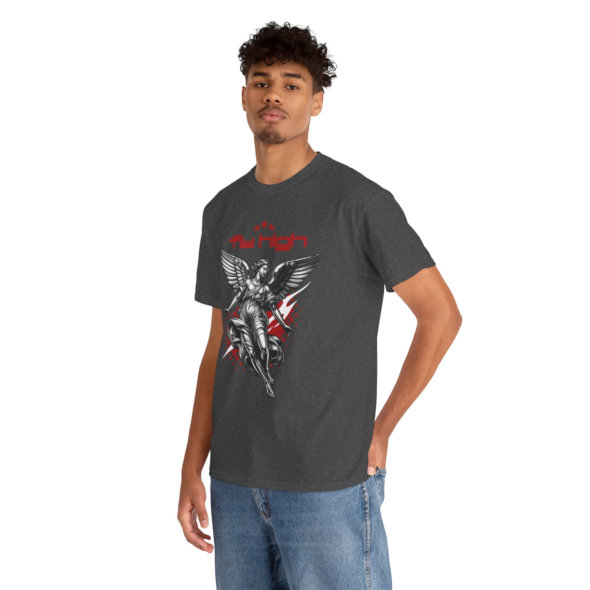 Fly High: Ascending Angel Grunge Art