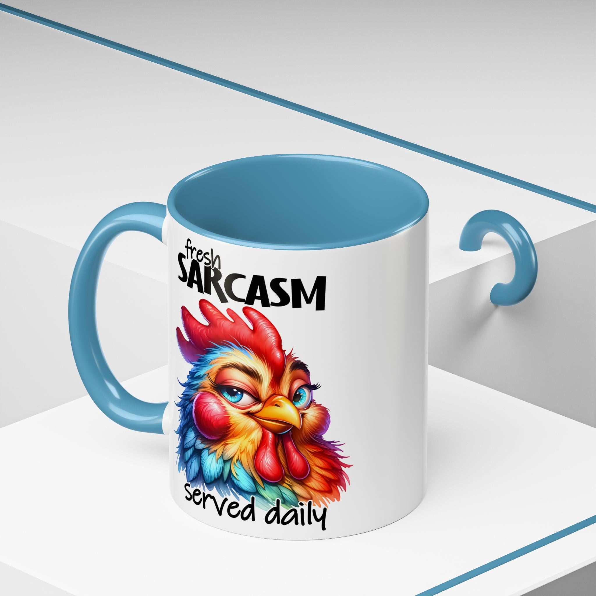 Fresh Sarcasm Served Daily – Chubby Chicken Mug