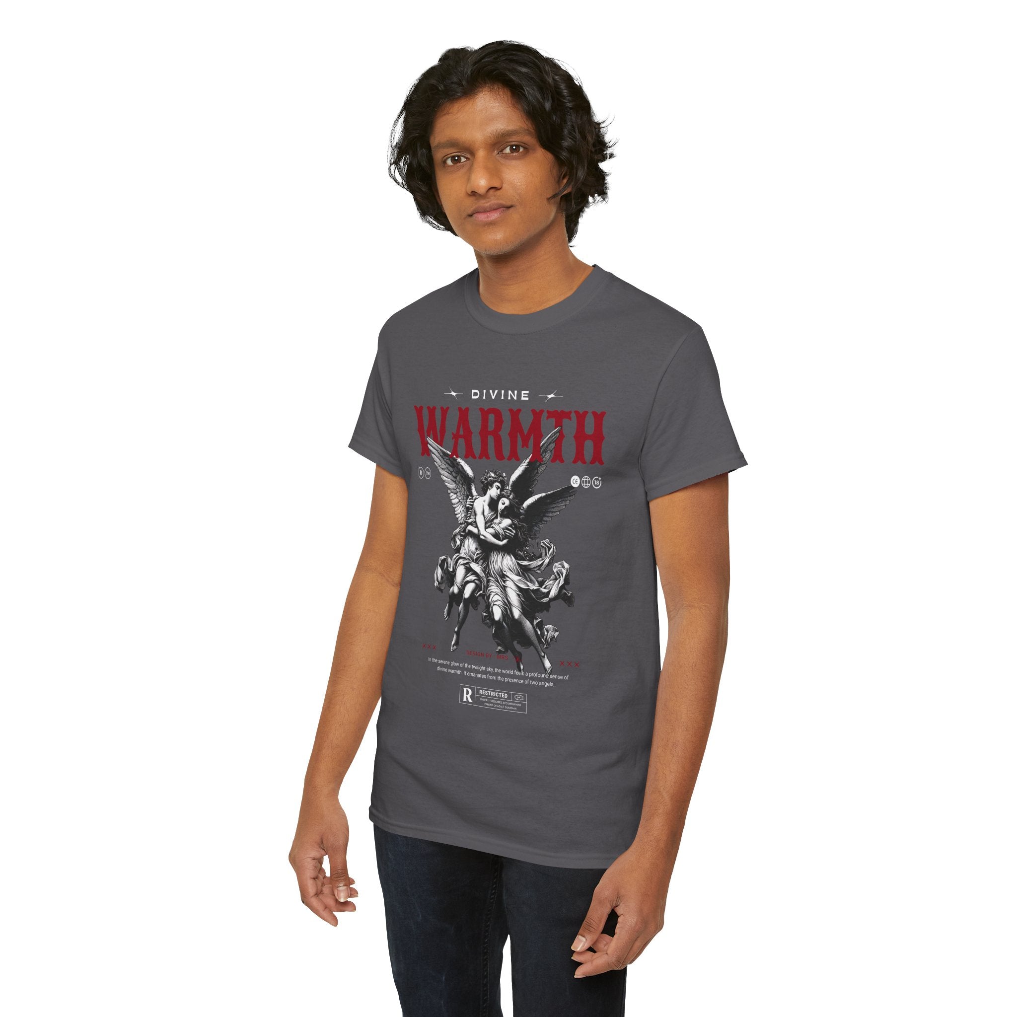 Divine Warmth: Angelic Embrace T-Shirt Design