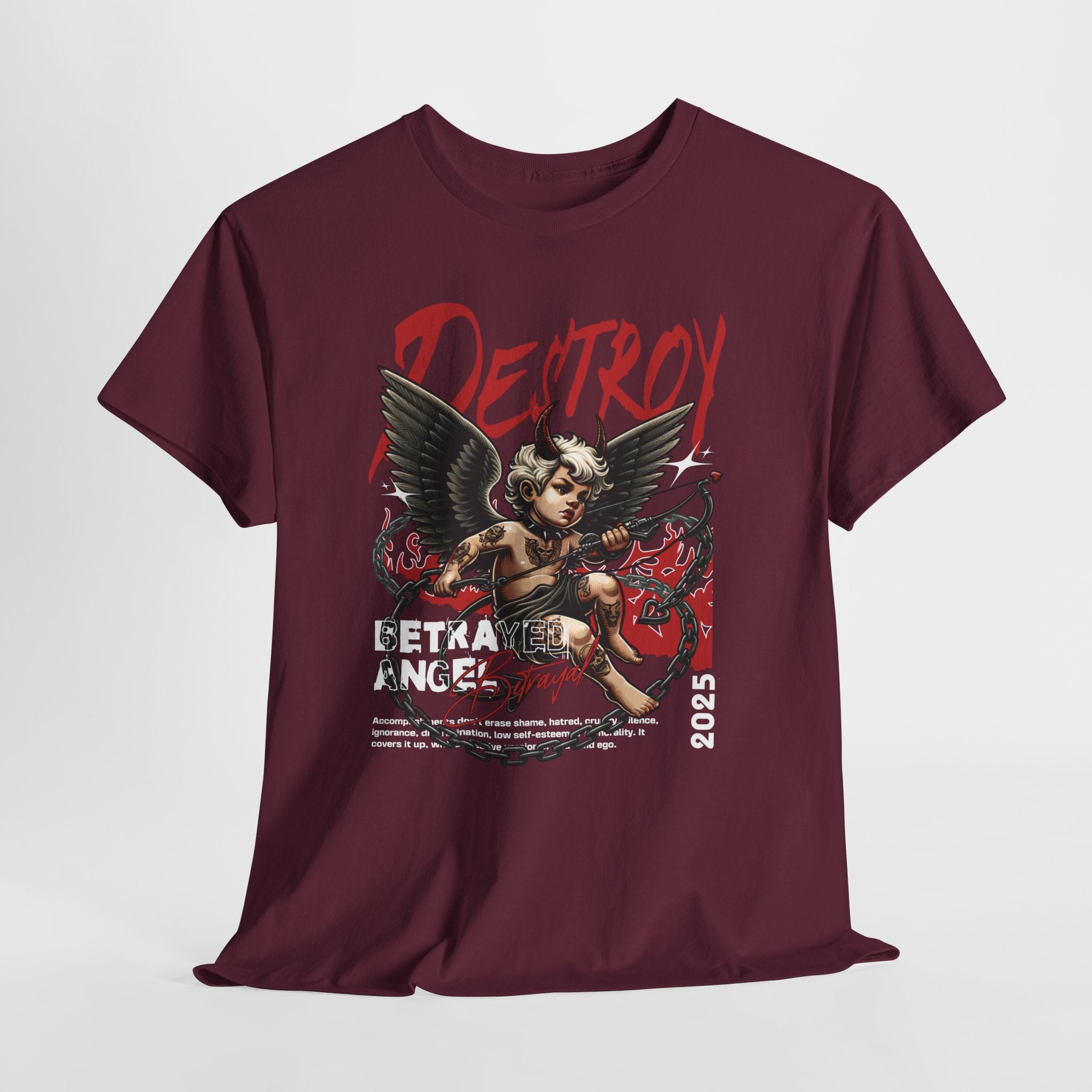 Destroyed Innocence: Betrayed Angel Streetwear Graphic