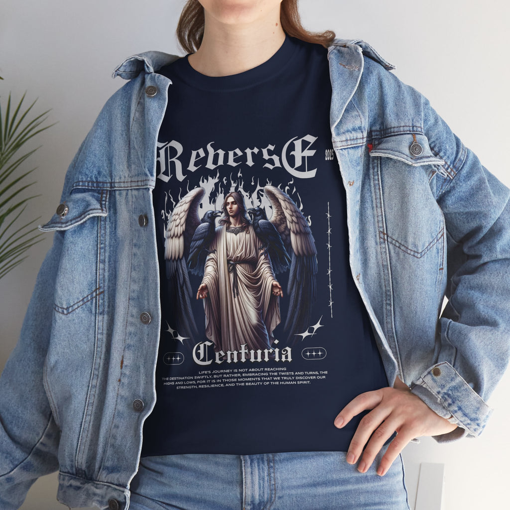 Reberse Centuria" Angel with Crows - Gothic Renaissance Digital Art