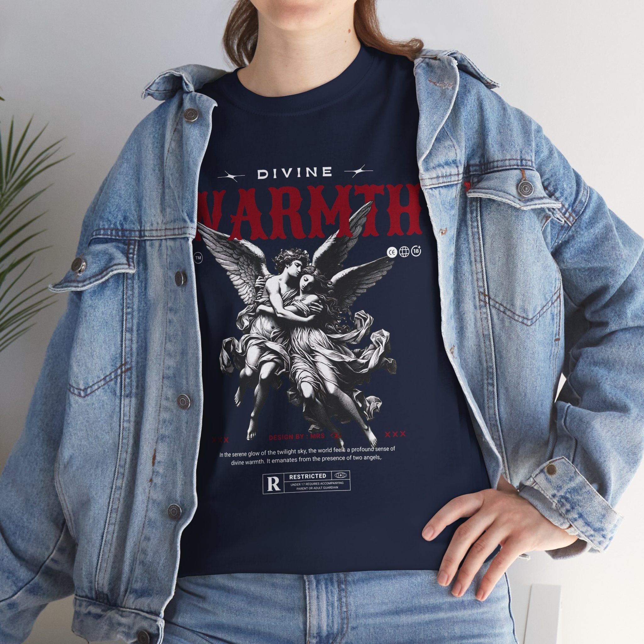 Divine Warmth: Angelic Embrace T-Shirt Design