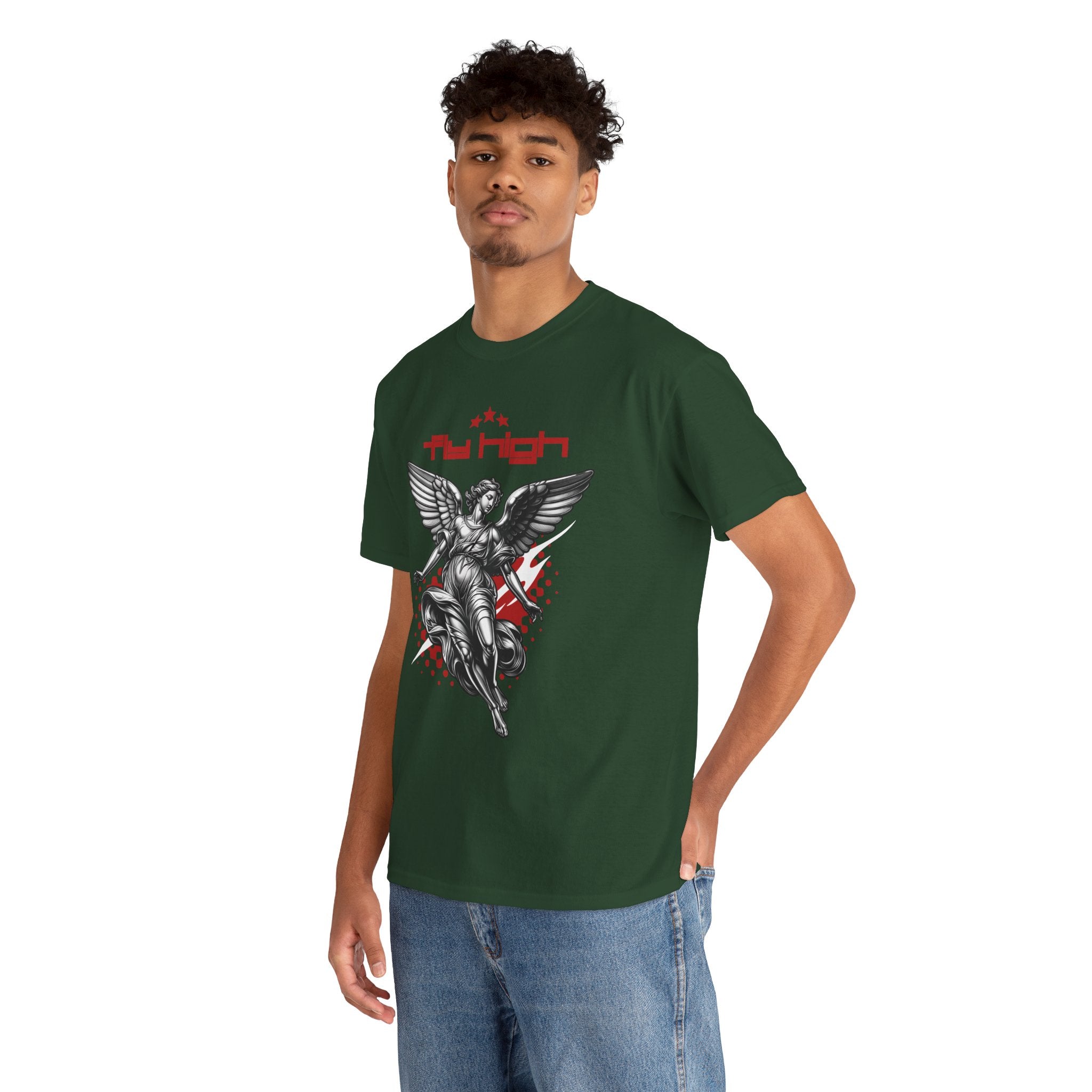 Fly High: Ascending Angel Grunge Art
