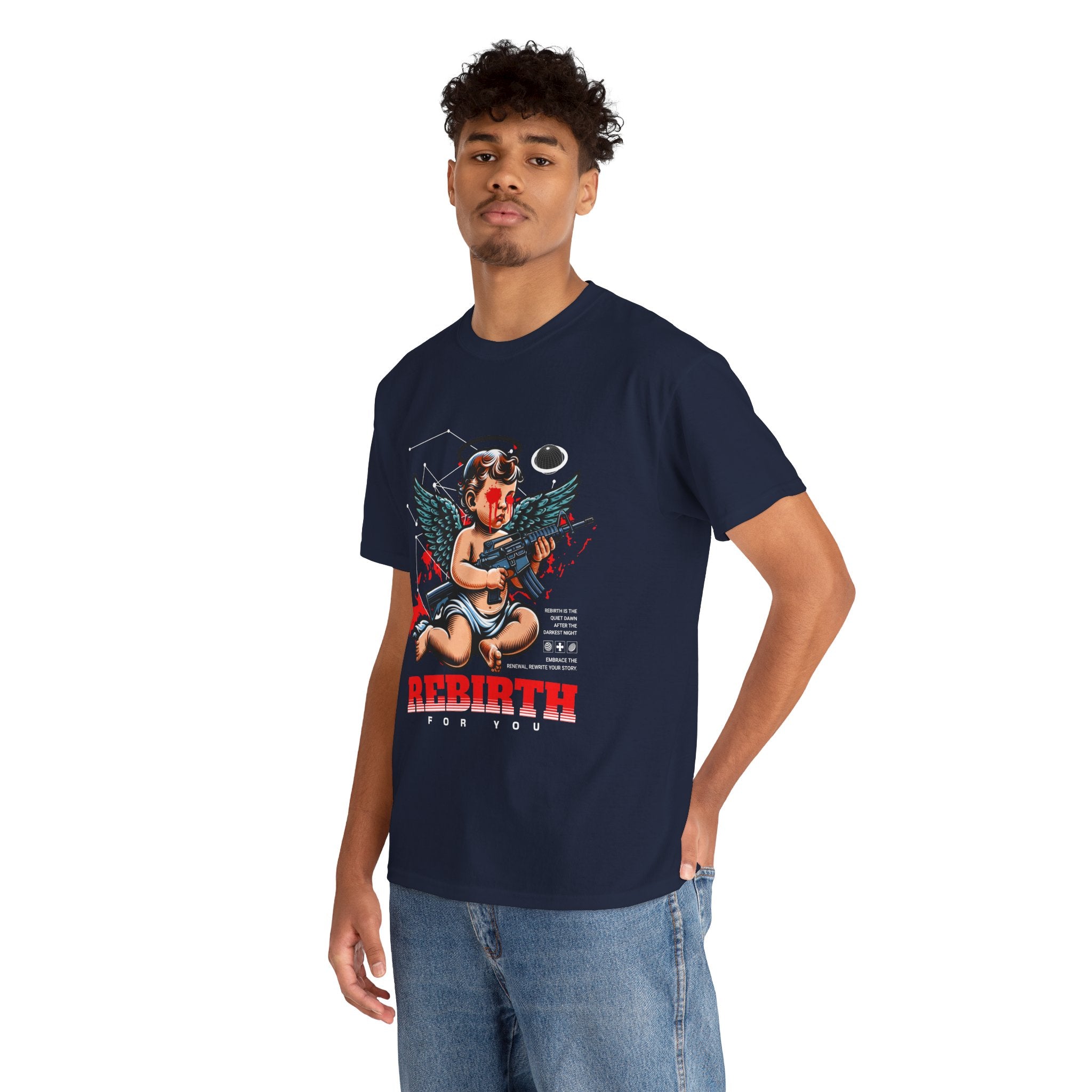 "Divine Angel" - Gothic Engraving T-Shirt Design