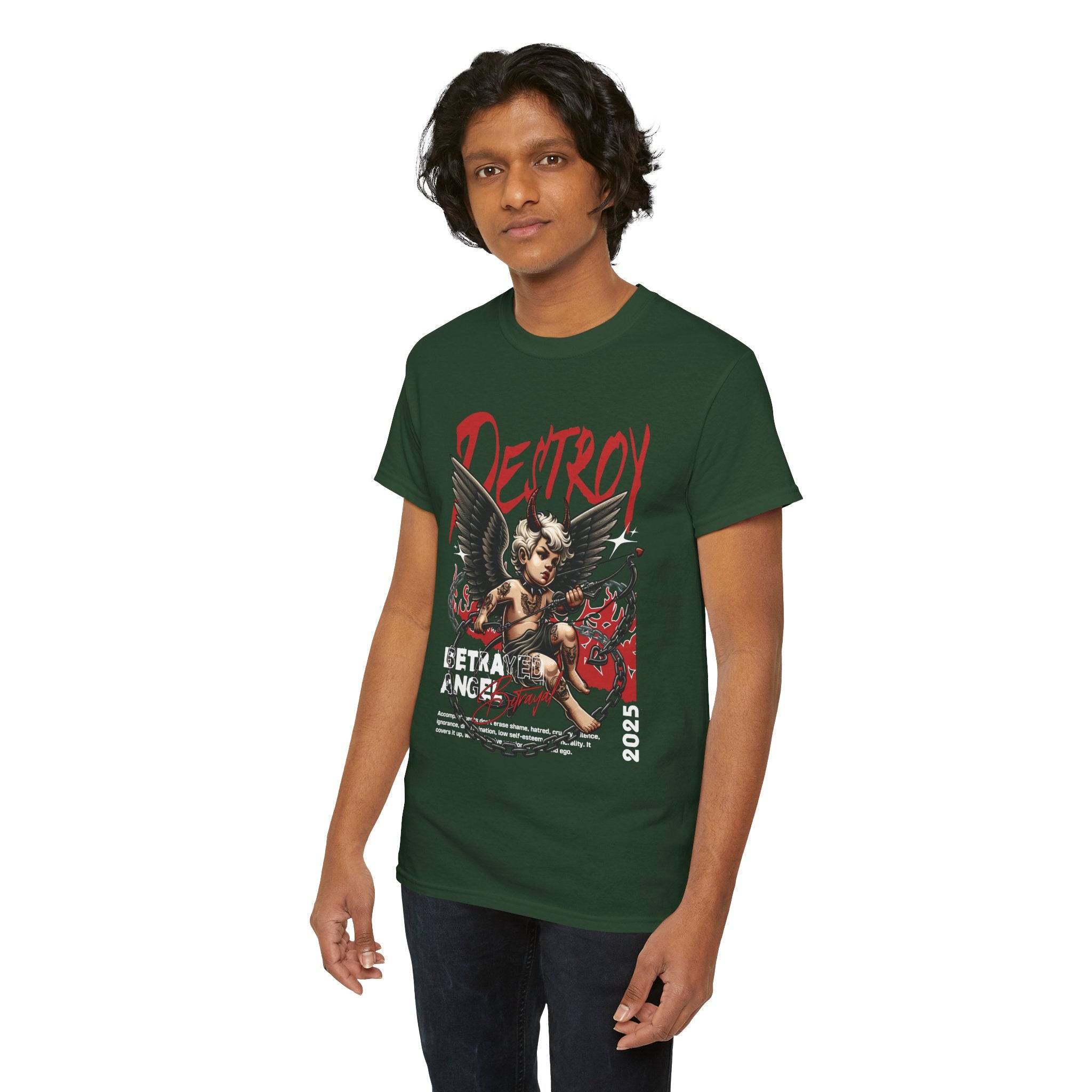 Destroyed Innocence: Betrayed Angel Streetwear Graphic