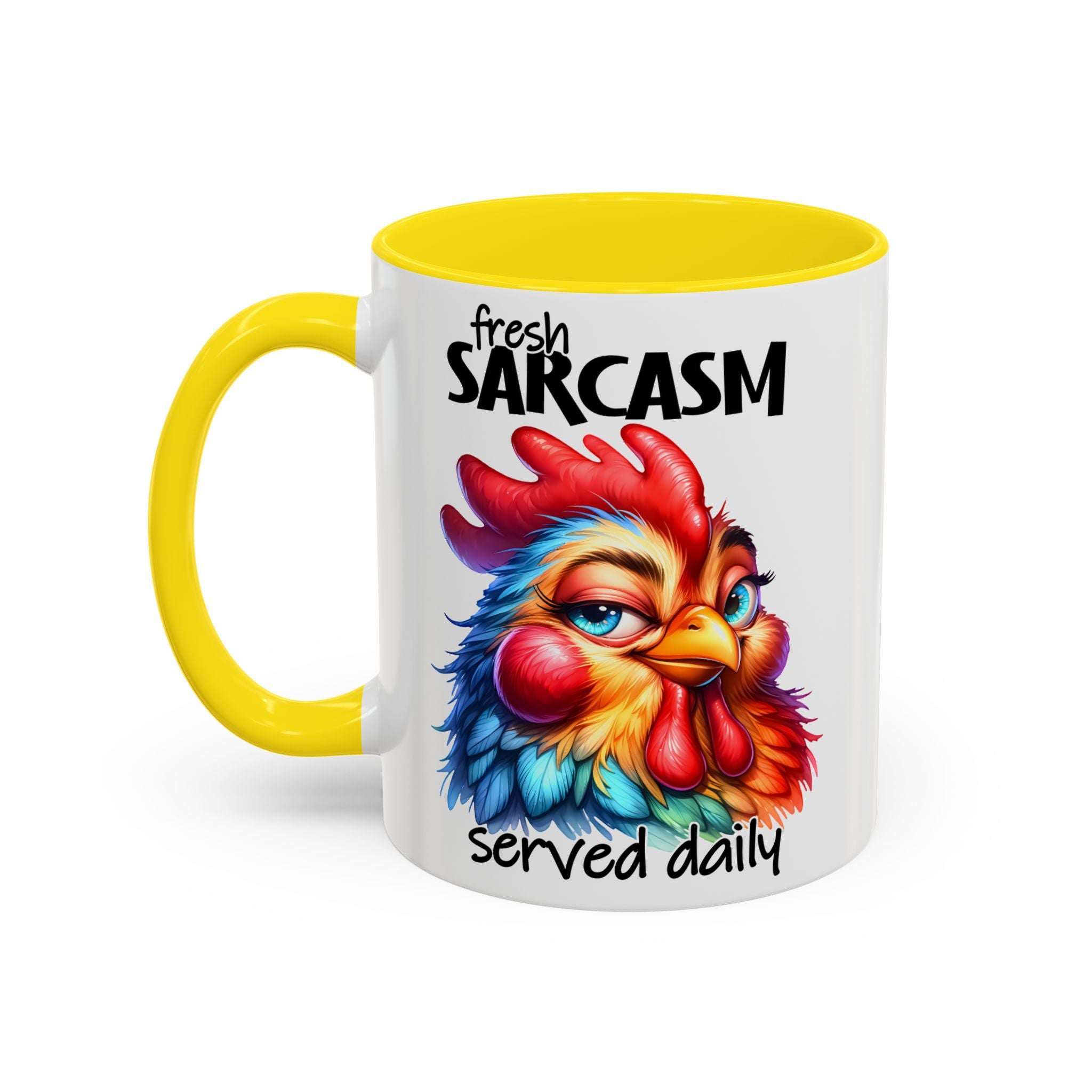 Fresh Sarcasm Served Daily – Chubby Chicken Mug