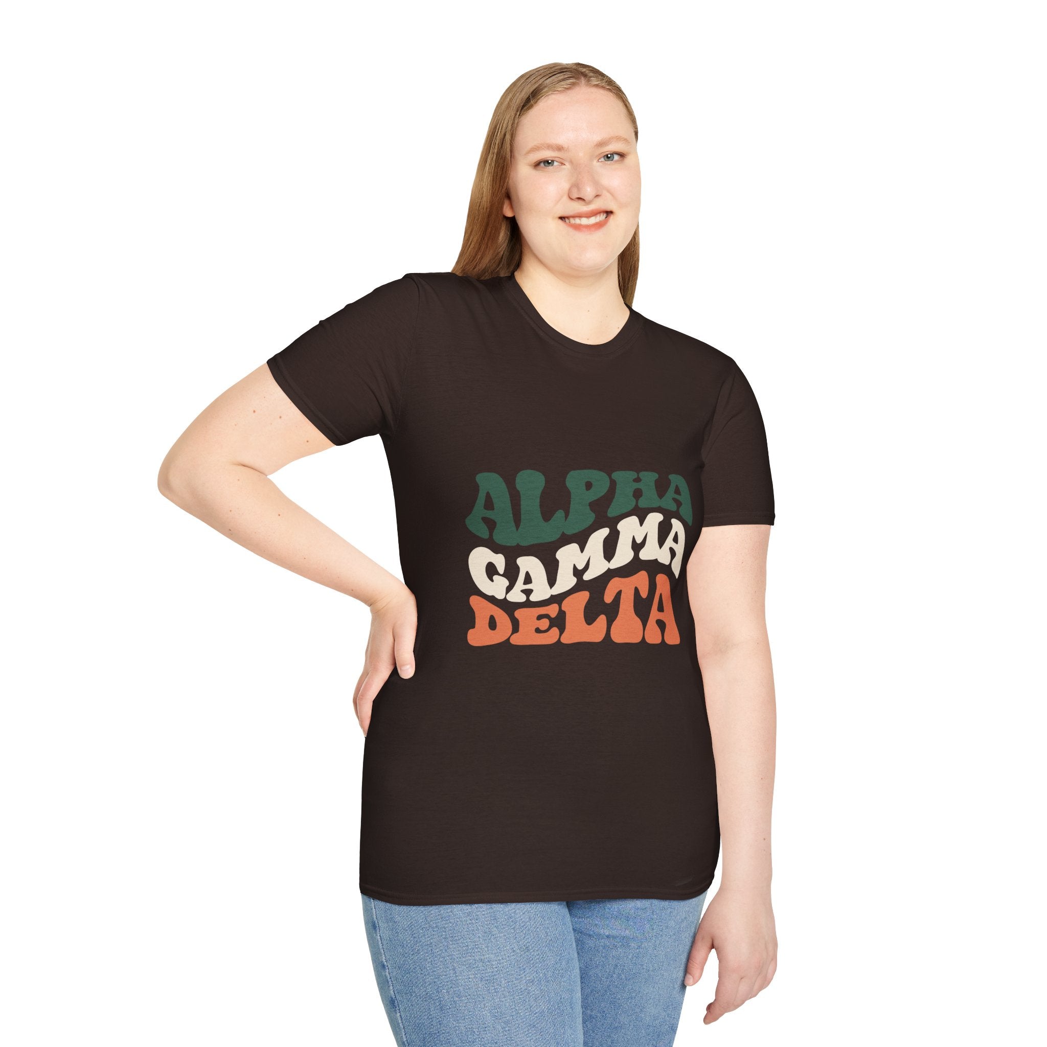 Alpha Gamma Delta T-Shirt – Greek Letters Shirt, Sorority Style Tee, Retro College Greek Life Apparel