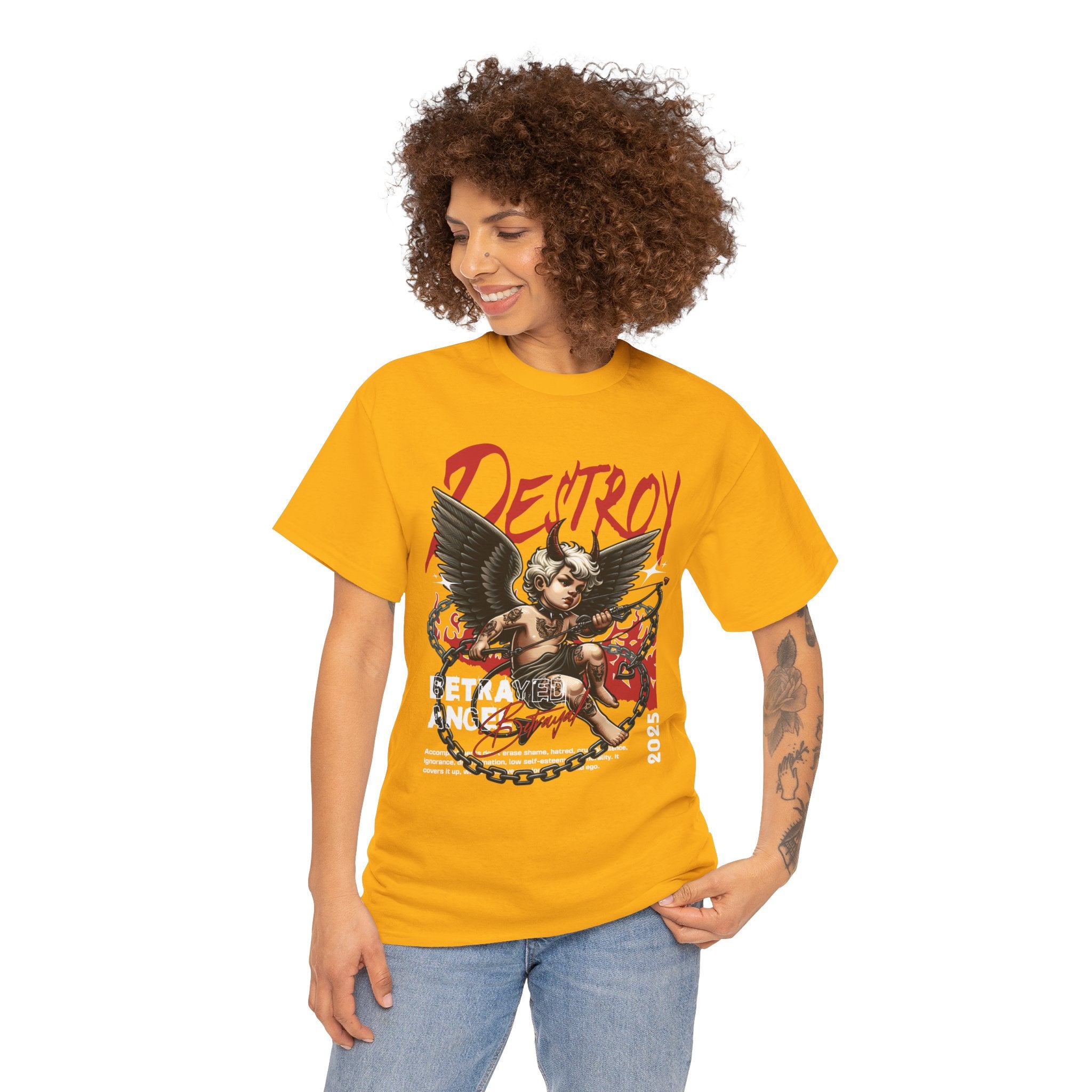 Destroyed Innocence: Betrayed Angel Streetwear Graphic