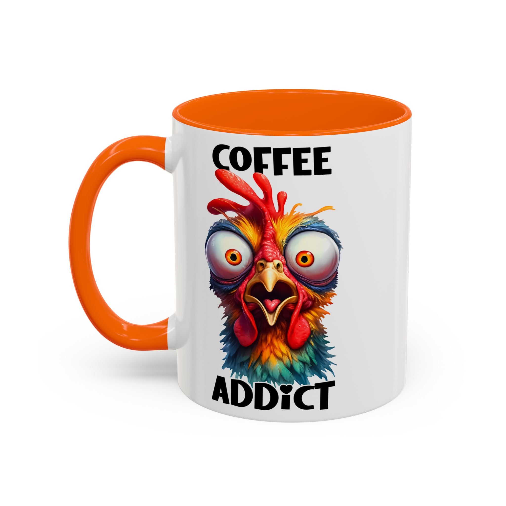 Coffee Addict – Perplexed Chicken Mug