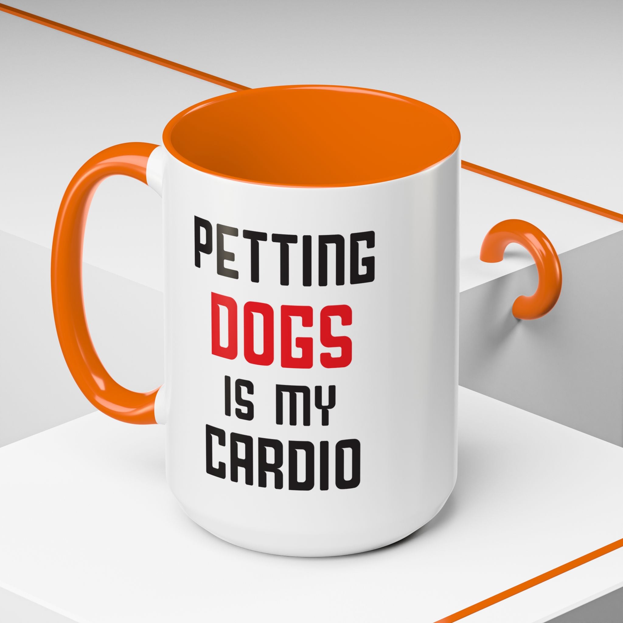 Dog Lover Coffee Mug – 11oz & 15oz Funny Pet Quote, Colorful Interior