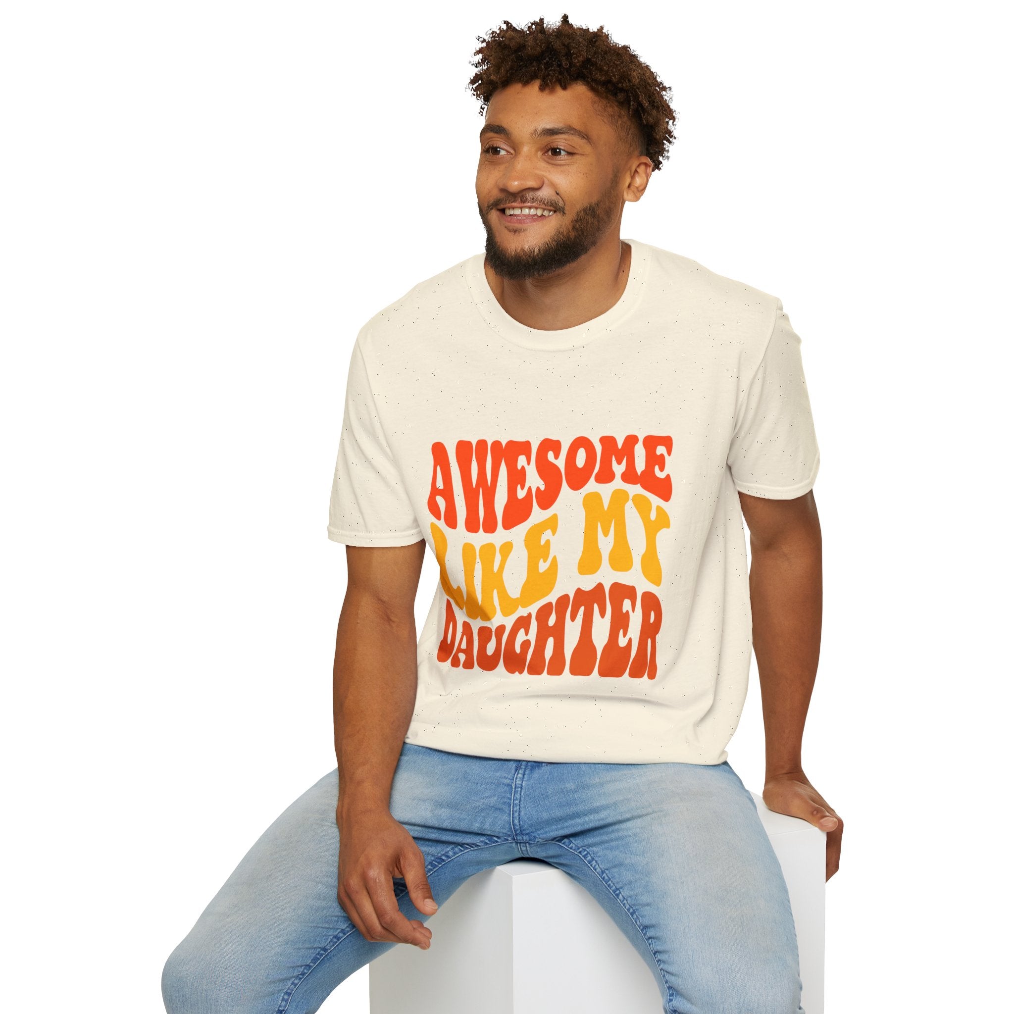 Awesome Like My Daughter T-Shirt – Funny Dad & Mom Graphic Tee, Proud Parent Shirt, Unisex Family Gift Apparel