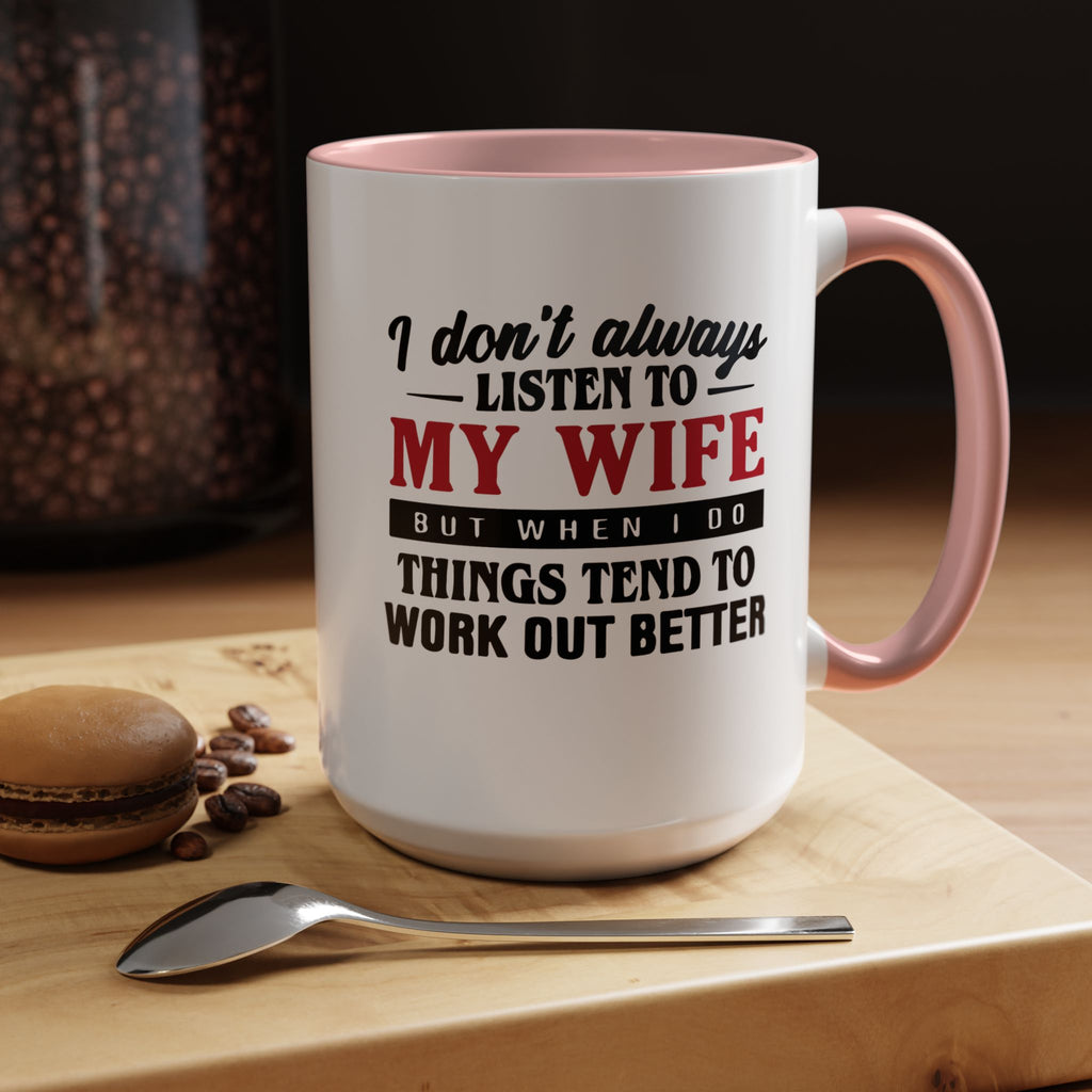 Funny Husband Coffee Mug – 11oz & 15oz Humor Quote, Colorful Interior