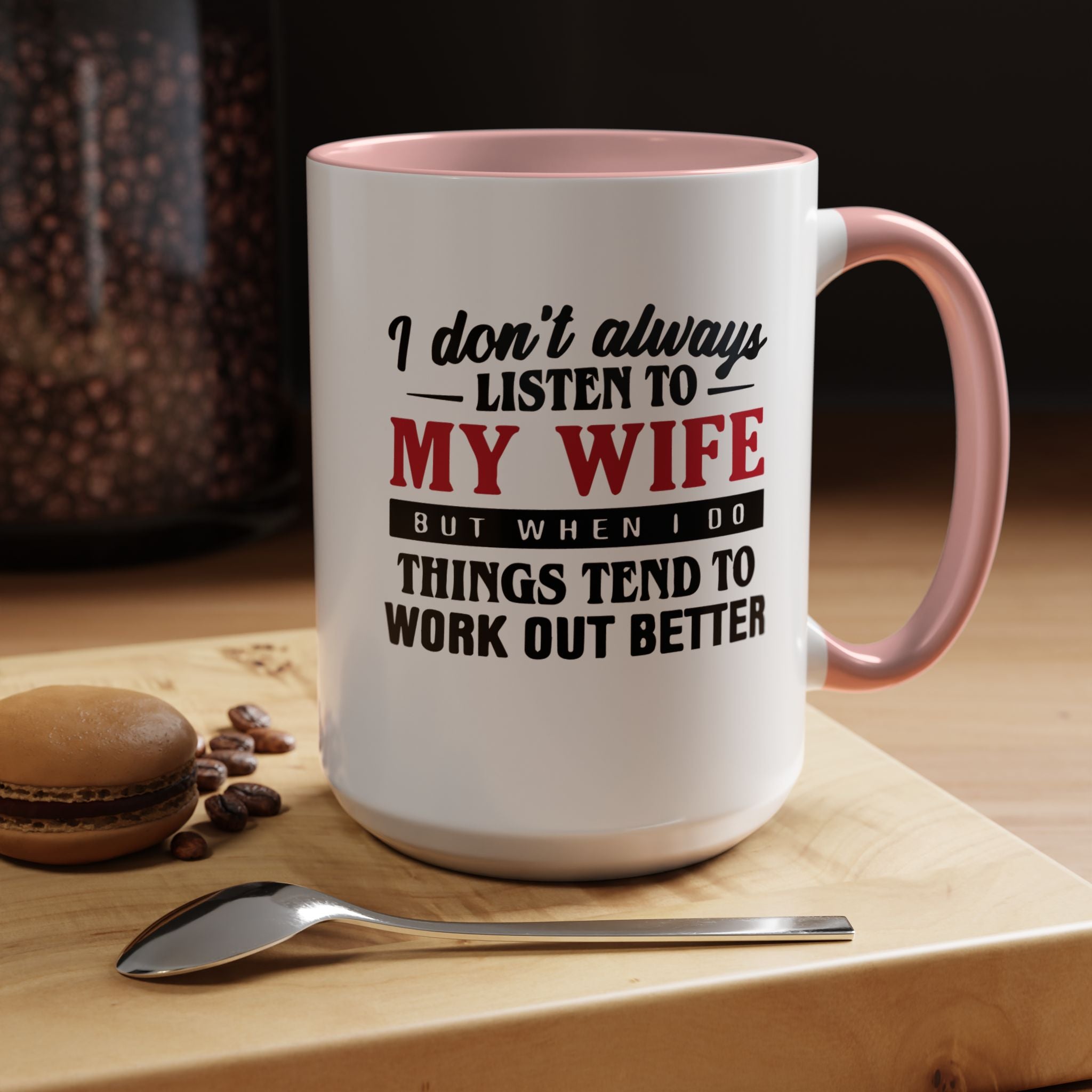 Funny Husband Coffee Mug – 11oz & 15oz Humor Quote, Colorful Interior