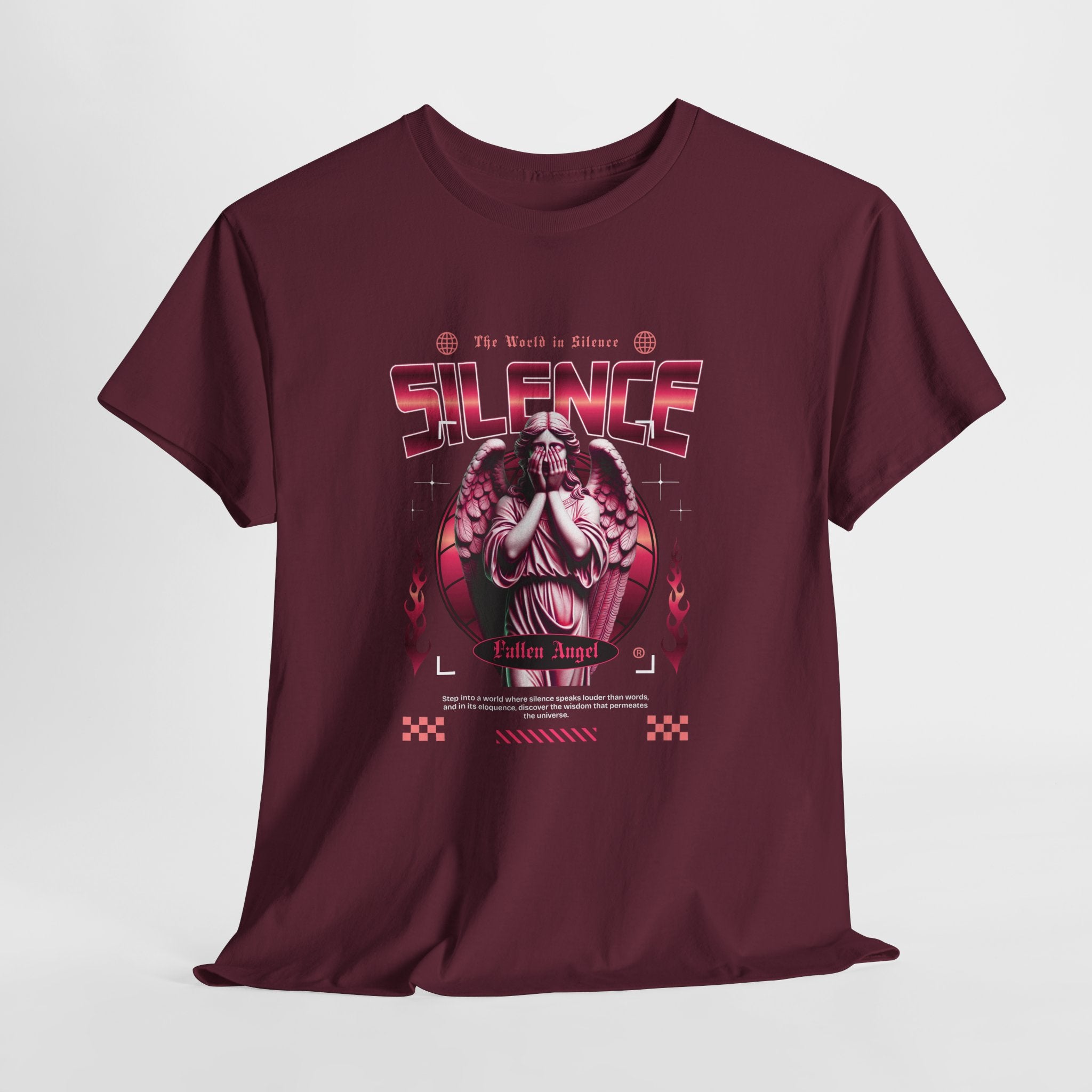 Echoes of Silence: Fallen Angel Streetwear Art
