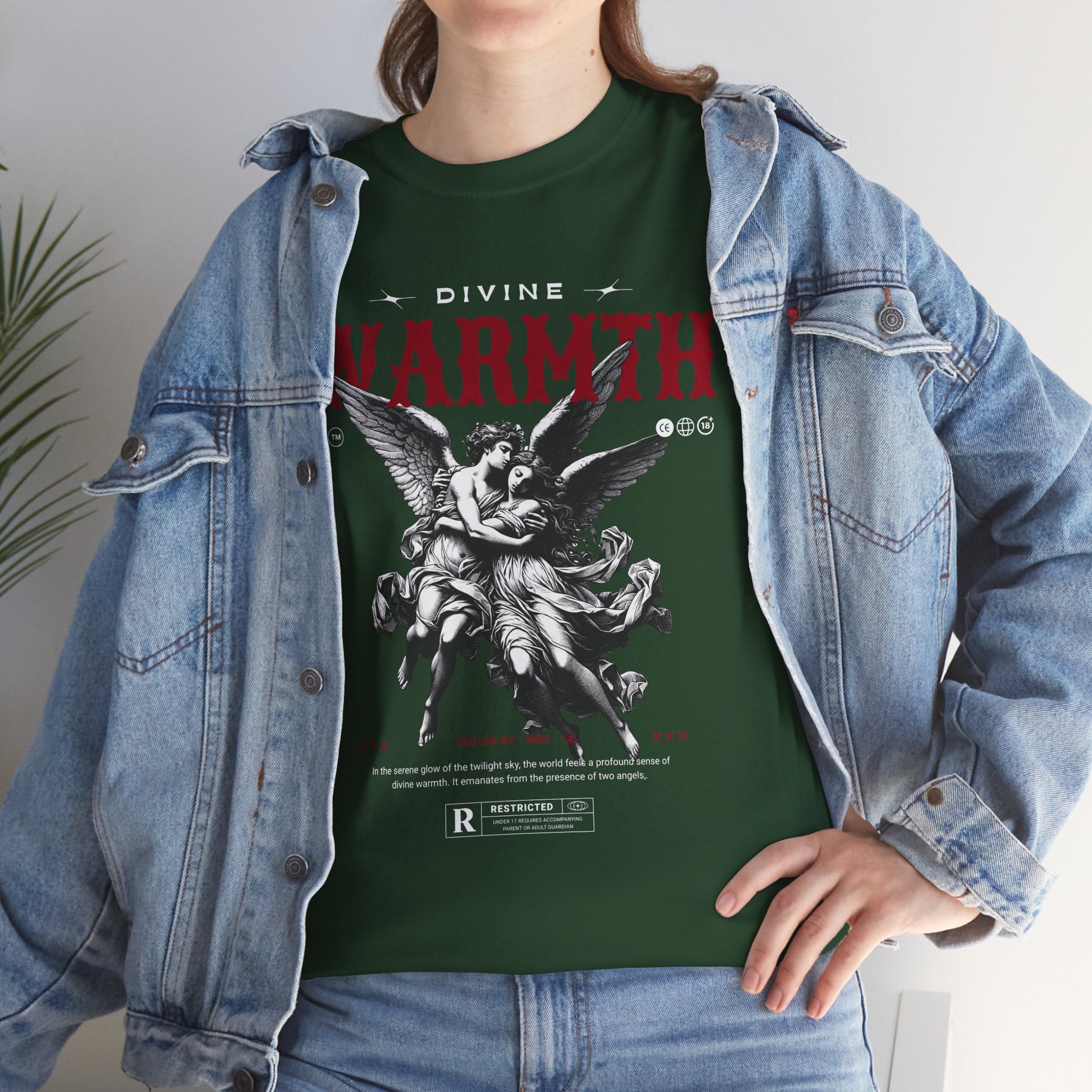 Divine Warmth: Angelic Embrace T-Shirt Design