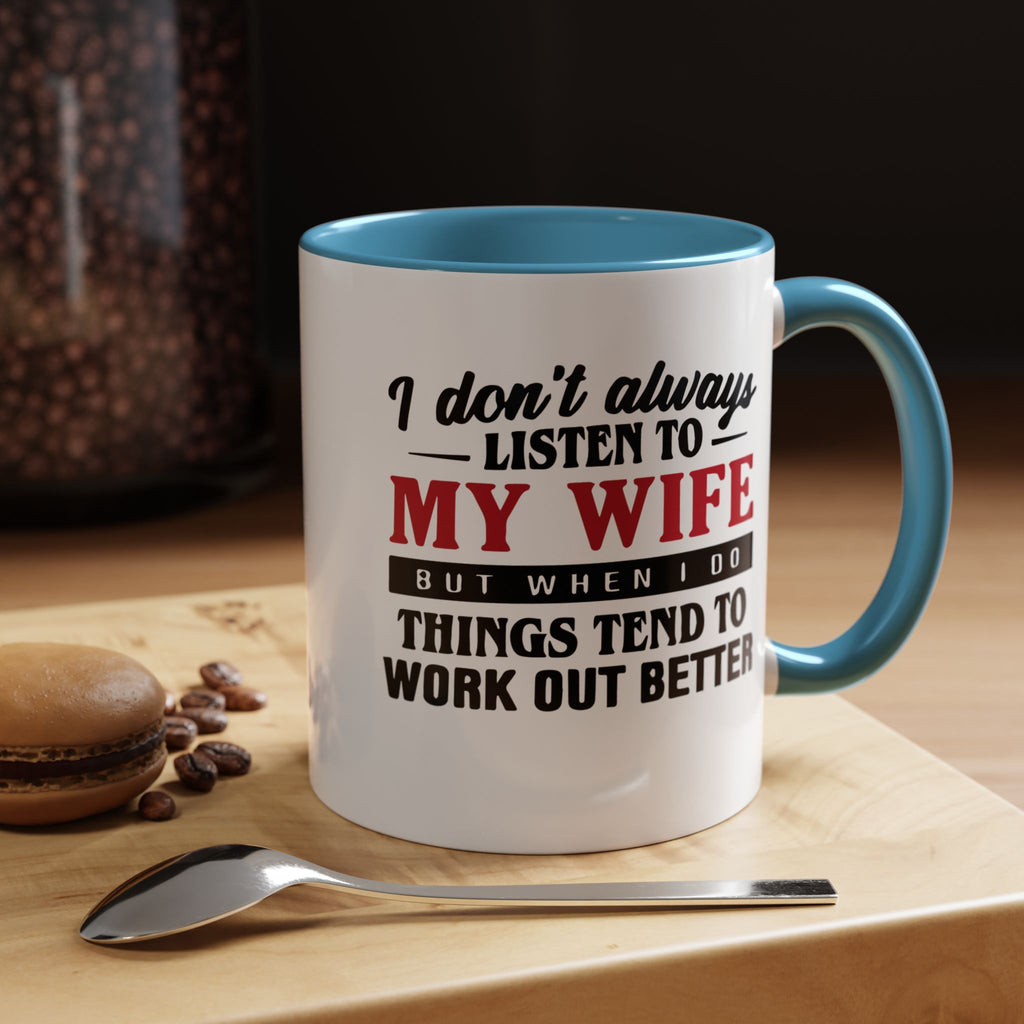Funny Husband Coffee Mug – 11oz & 15oz Humor Quote, Colorful Interior