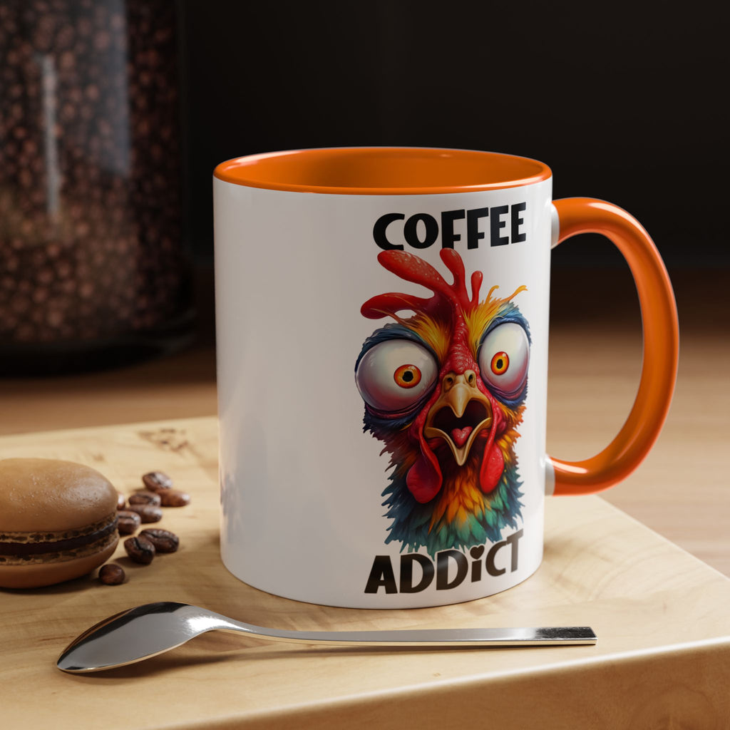 Coffee Addict – Perplexed Chicken Mug