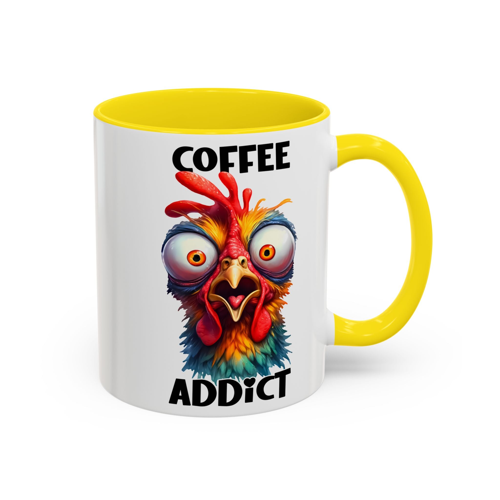 Coffee Addict – Perplexed Chicken Mug
