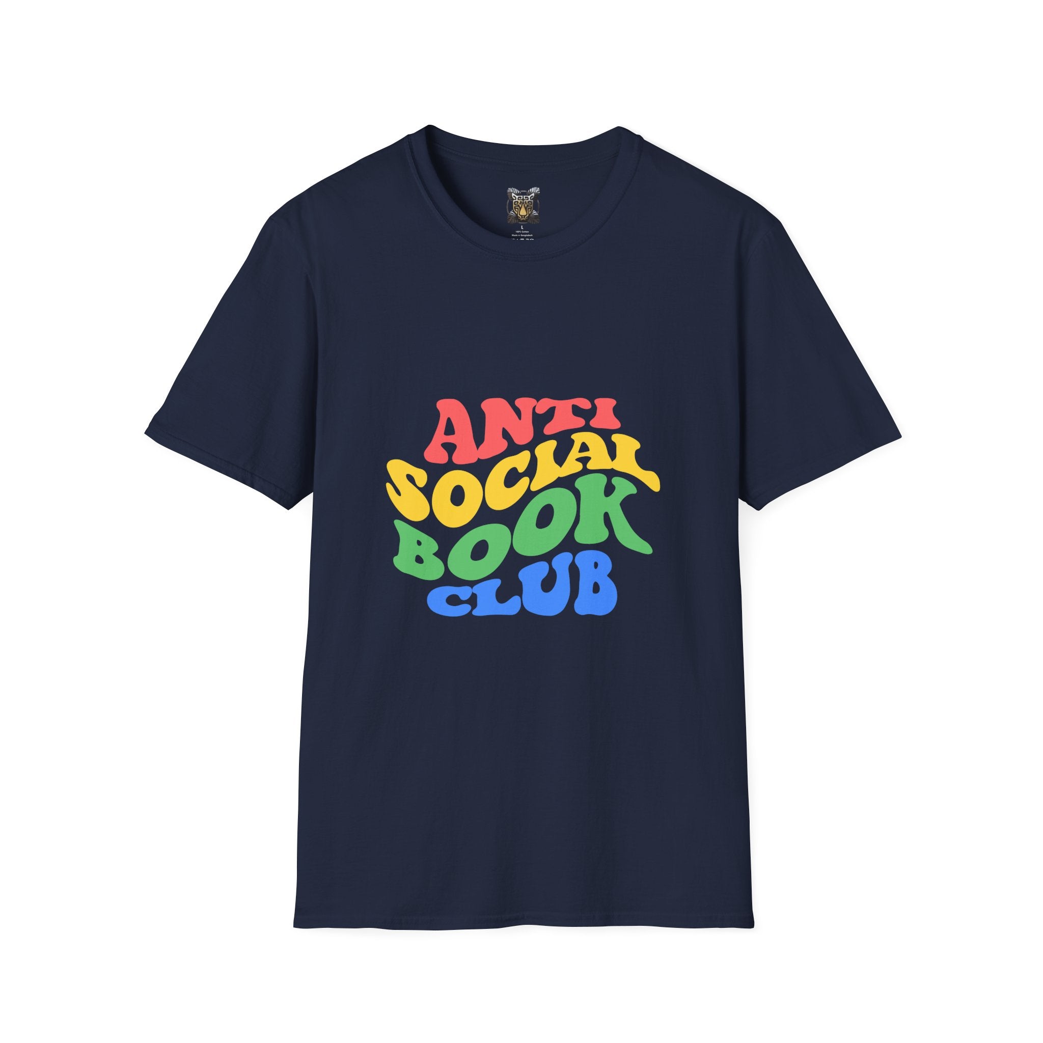 Anti Social Book Club T-Shirt – Funny Reading Graphic Tee, Introvert Book Lover Shirt, Unisex Literary