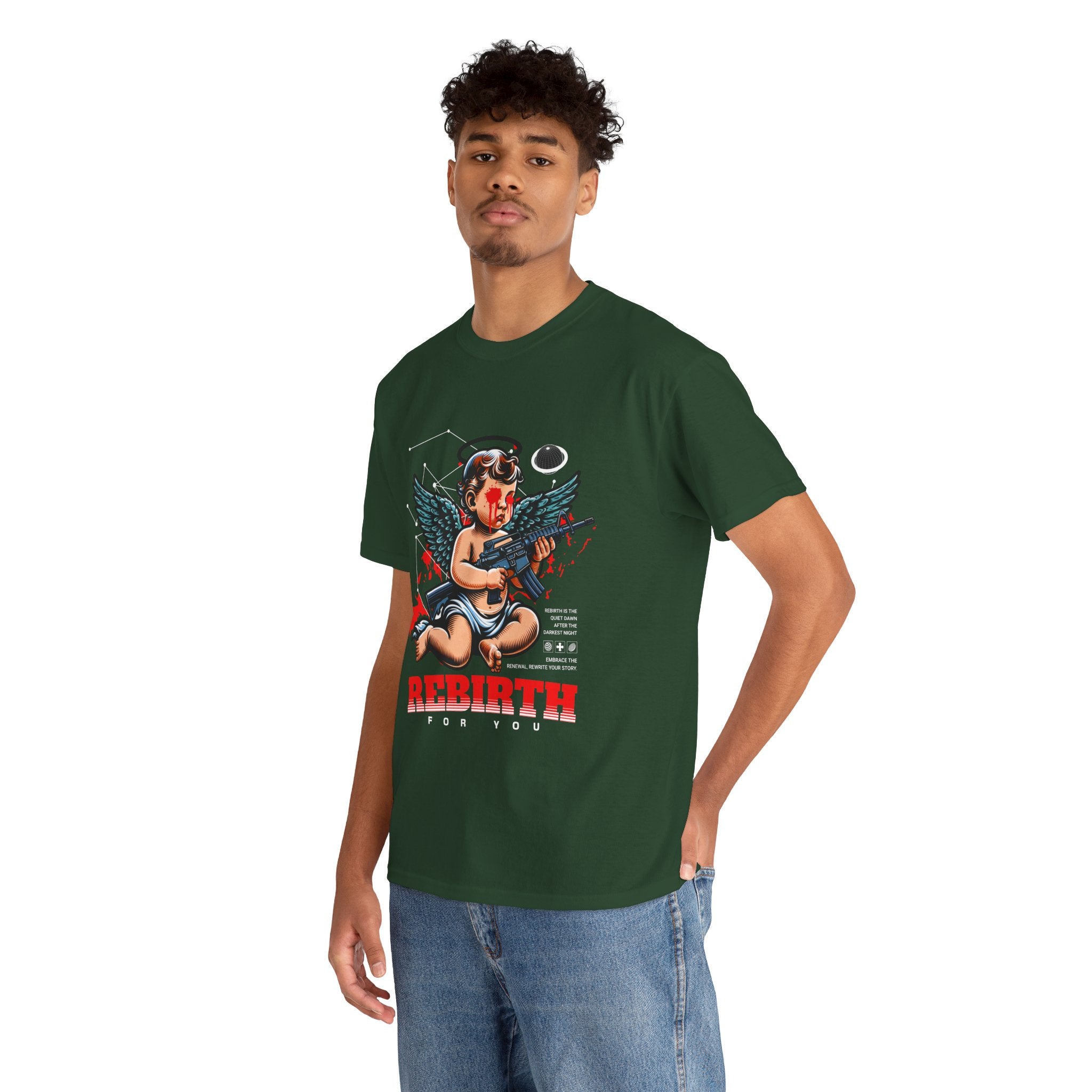 "Divine Angel" - Gothic Engraving T-Shirt Design