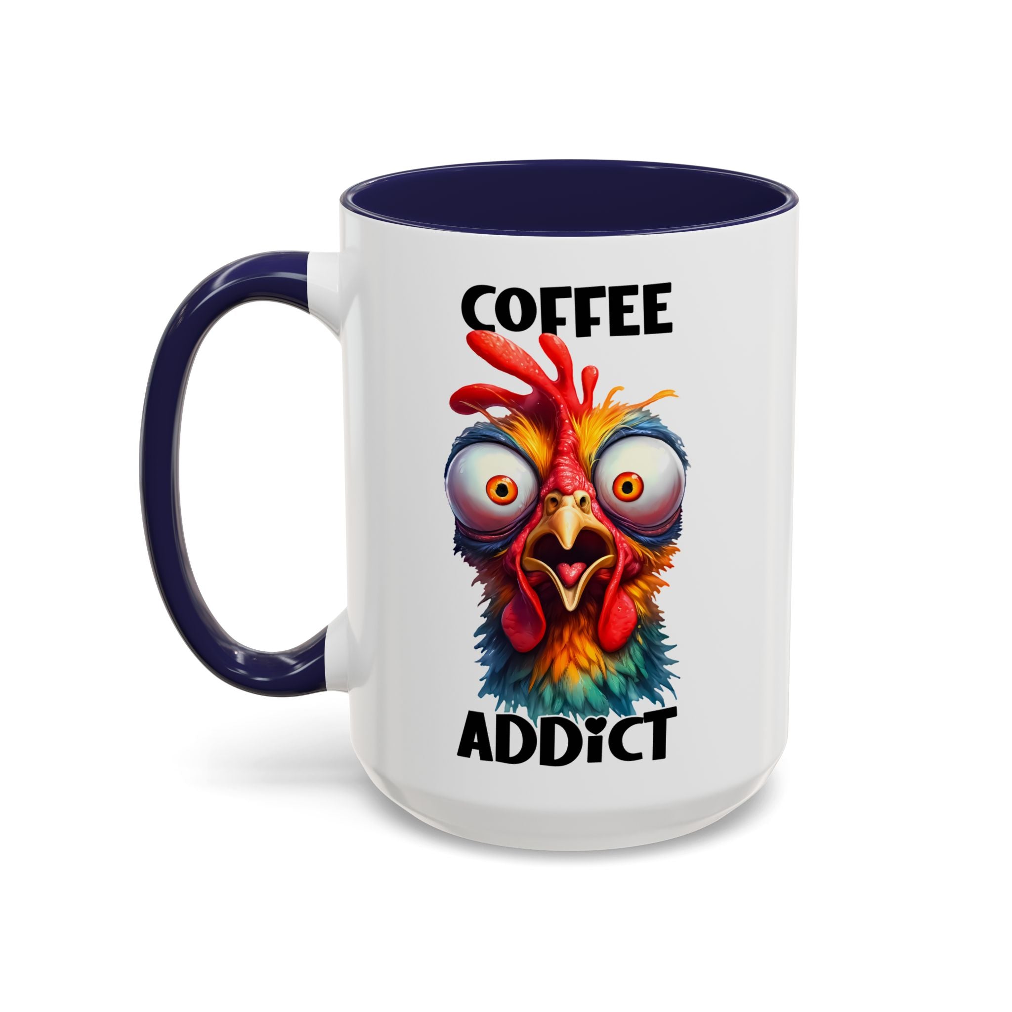 Coffee Addict – Perplexed Chicken Mug