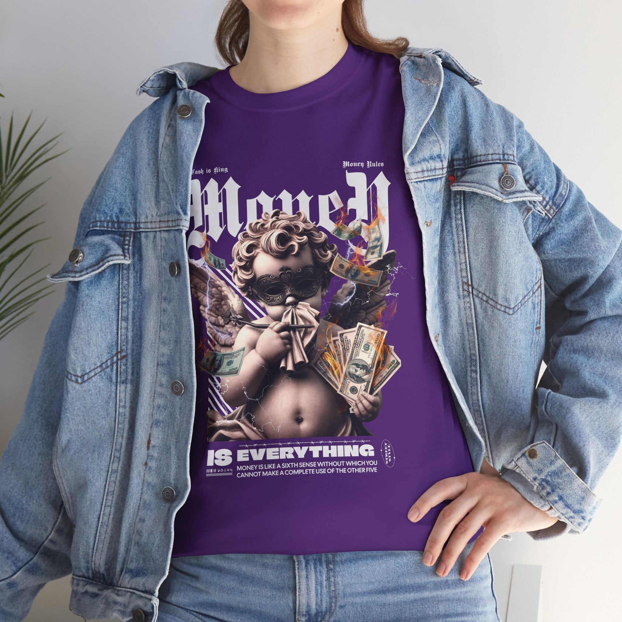 Money is Everything: Opulent Cherub Streetwear Design