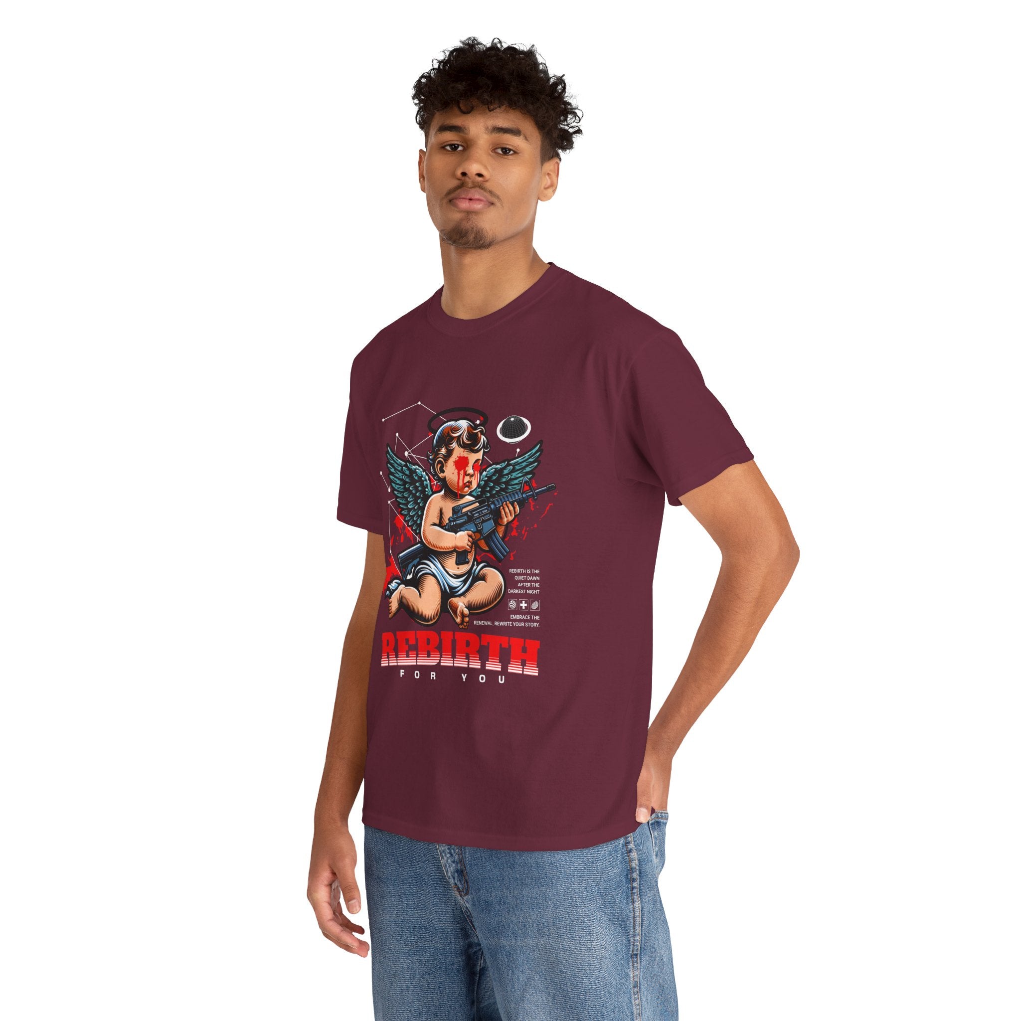 "Divine Angel" - Gothic Engraving T-Shirt Design