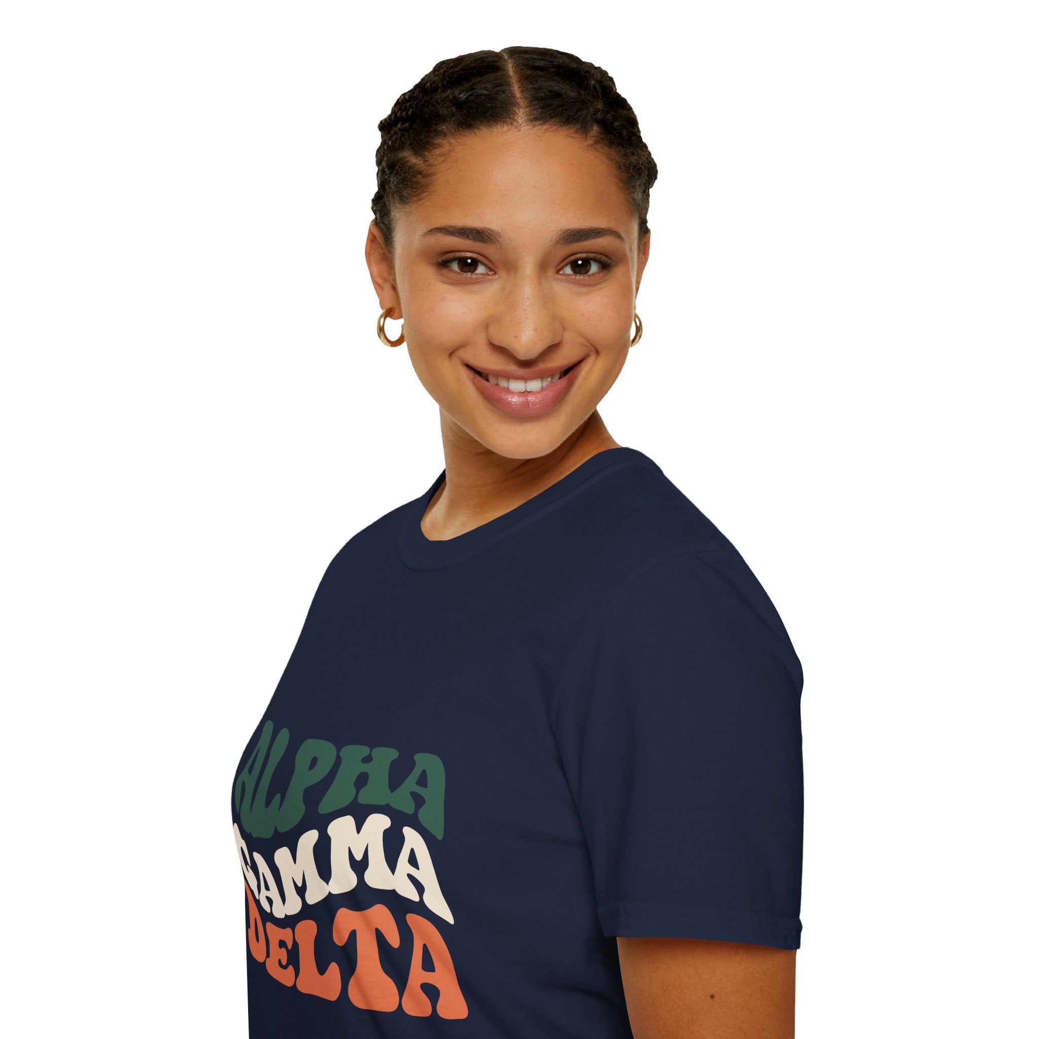 Alpha Gamma Delta T-Shirt – Greek Letters Shirt, Sorority Style Tee, Retro College Greek Life Apparel