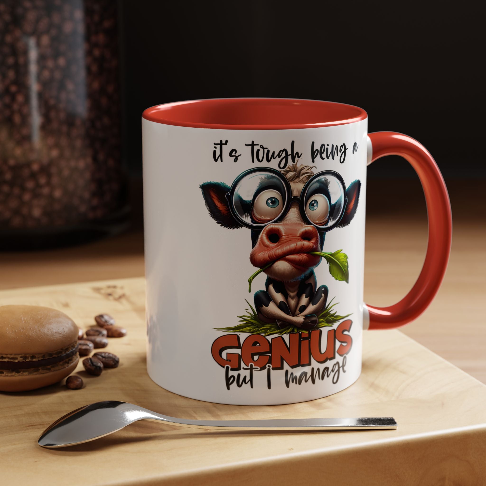 Moo-dest Genius Coffee Mug