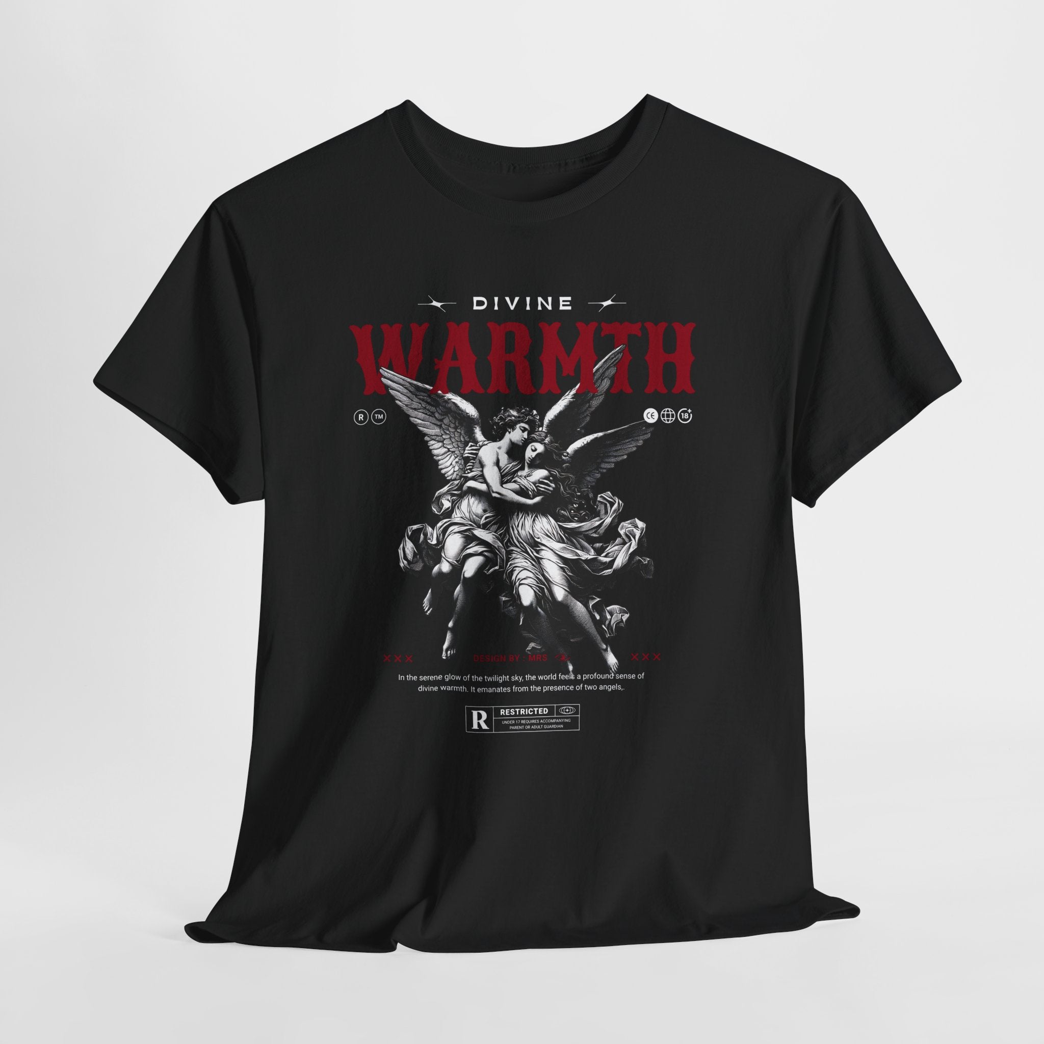 Divine Warmth: Angelic Embrace T-Shirt Design