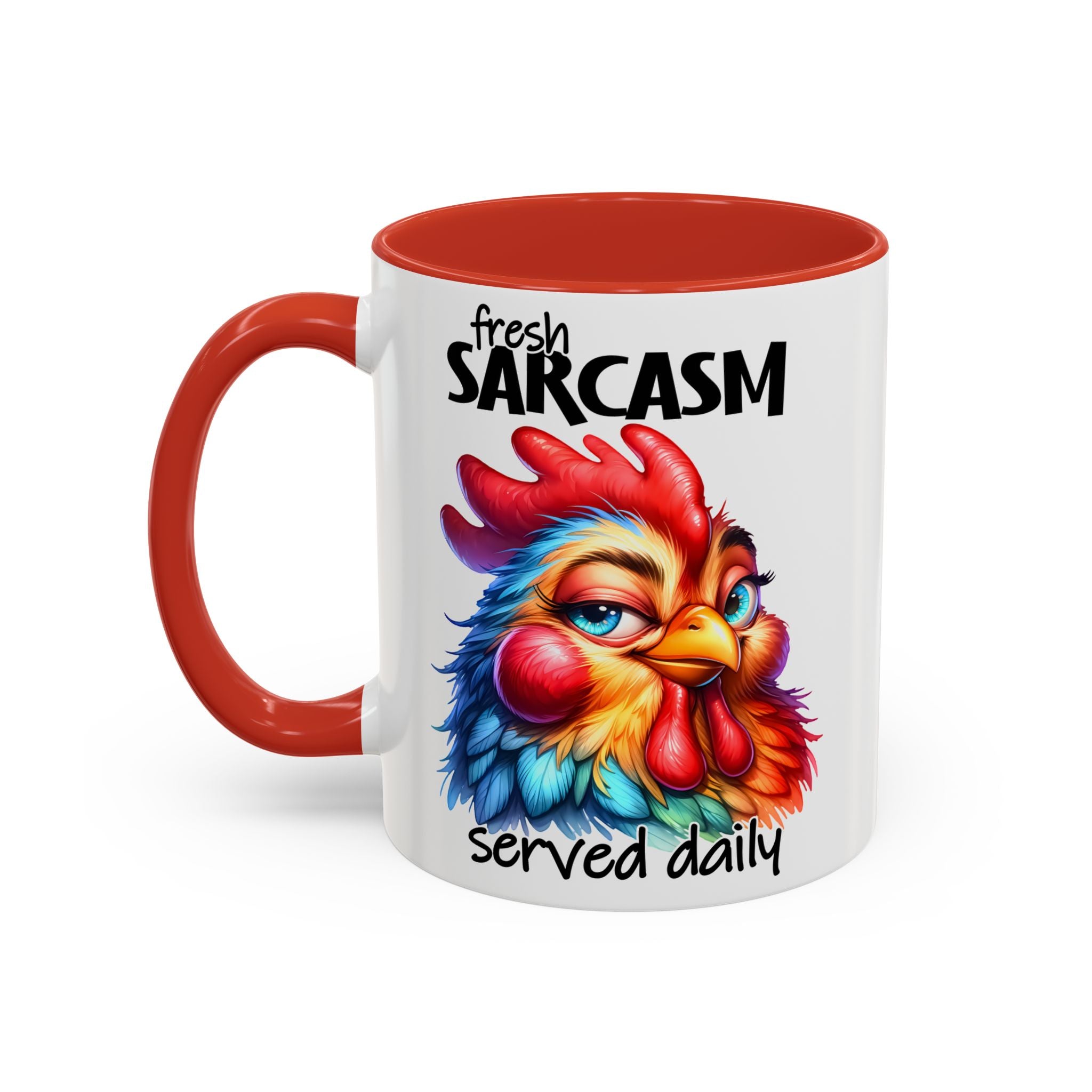 Fresh Sarcasm Served Daily – Chubby Chicken Mug