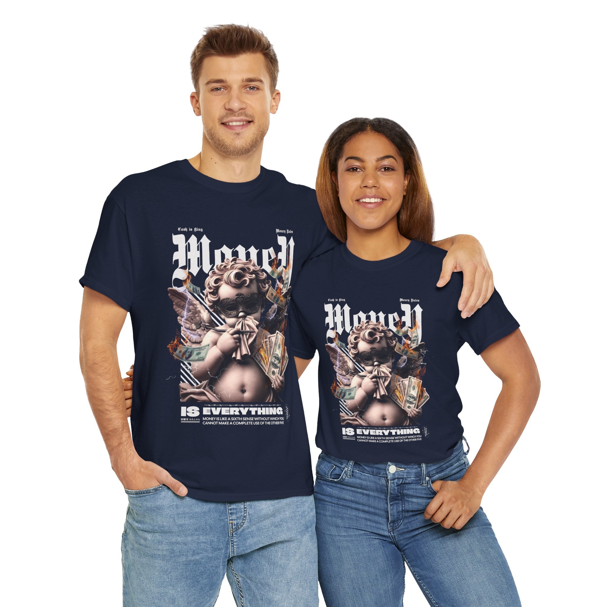 Money is Everything: Opulent Cherub Streetwear Design