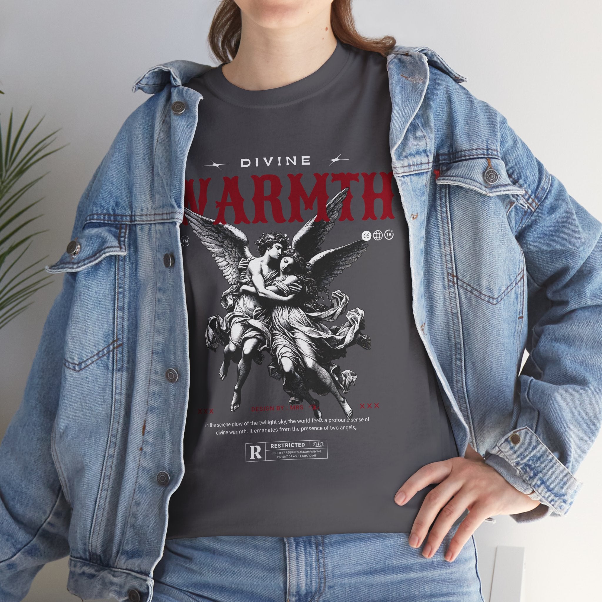 Divine Warmth: Angelic Embrace T-Shirt Design