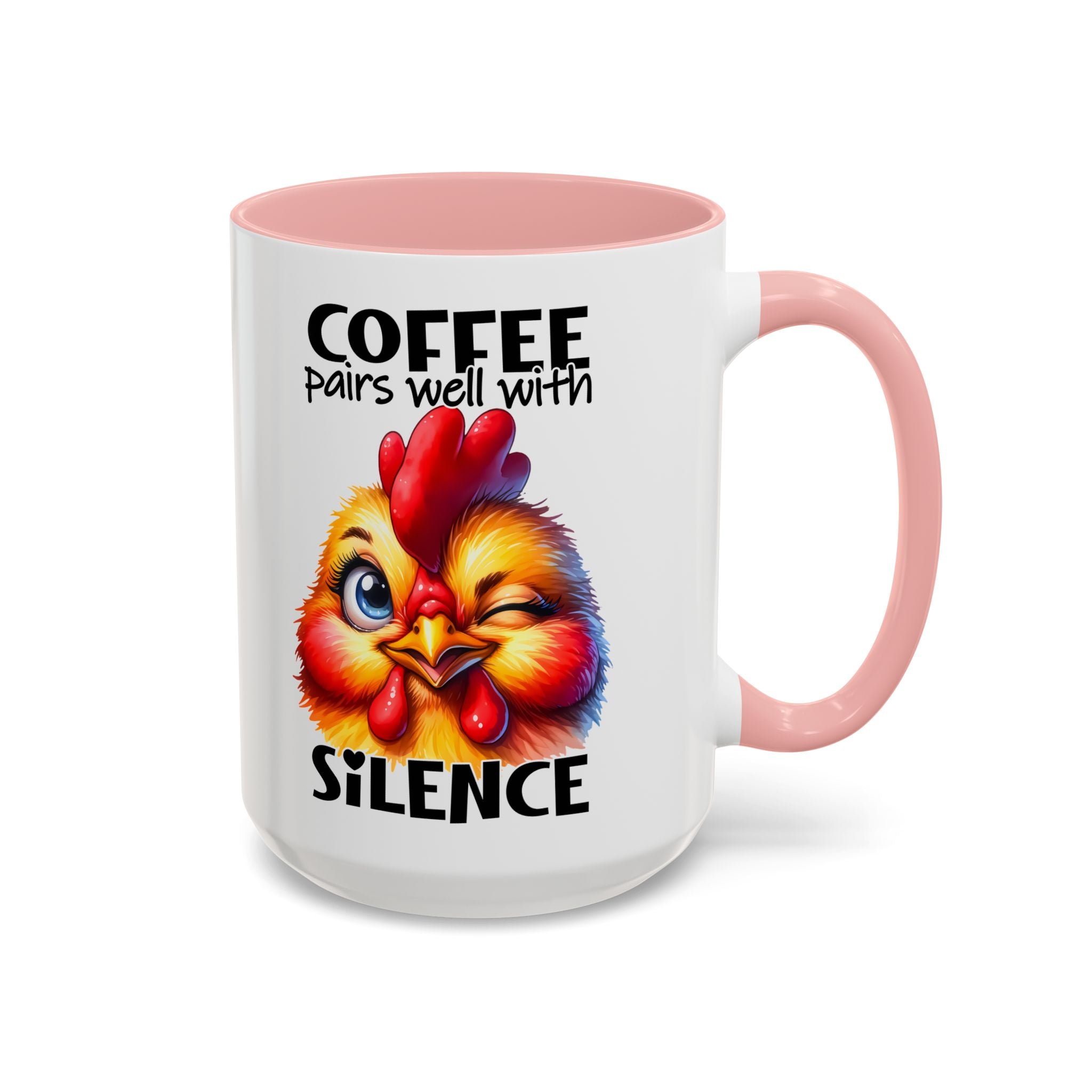 Coffee Pairs Well with Silence – Winking Chick Mug
