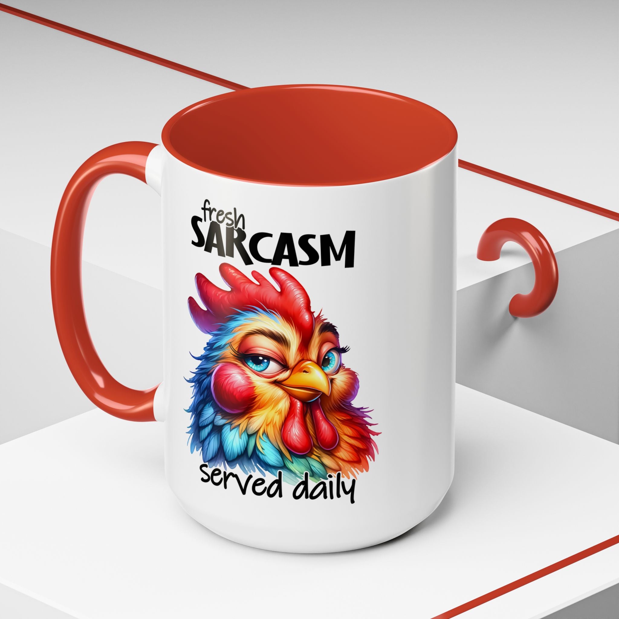 Fresh Sarcasm Served Daily – Chubby Chicken Mug