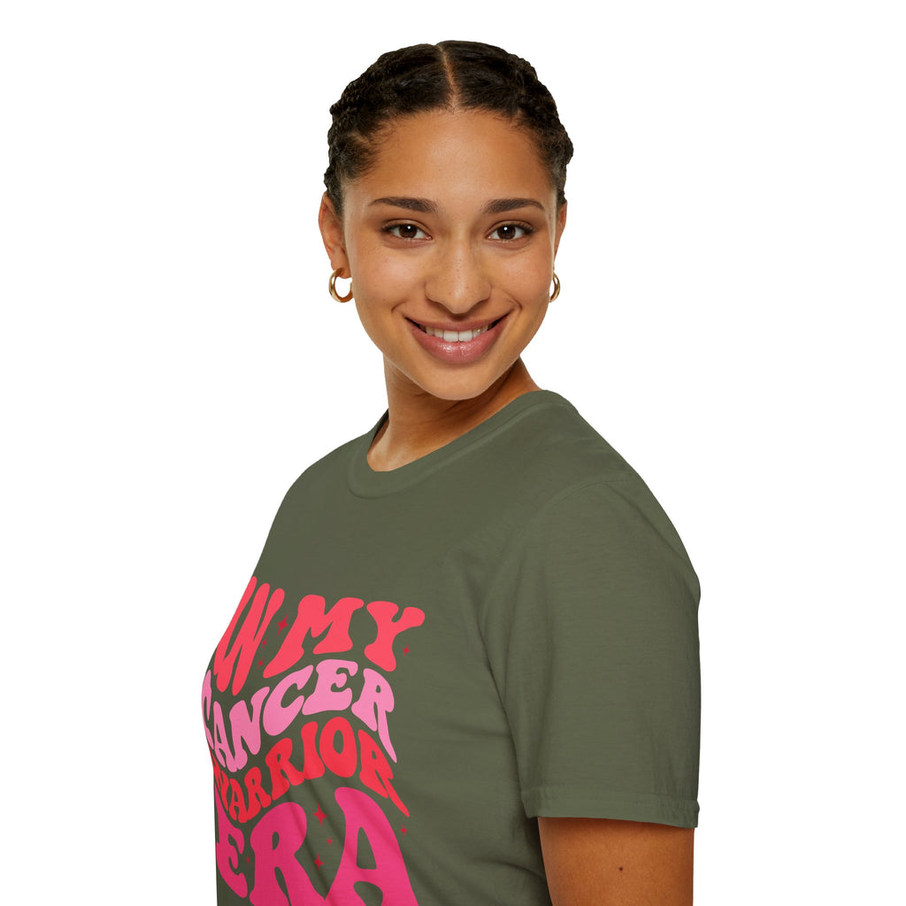 Inspirational T-Shirt – “In My Cancer Warrior Era” Support Tee for Cancer Survivors, Fighters, and Awareness Events
