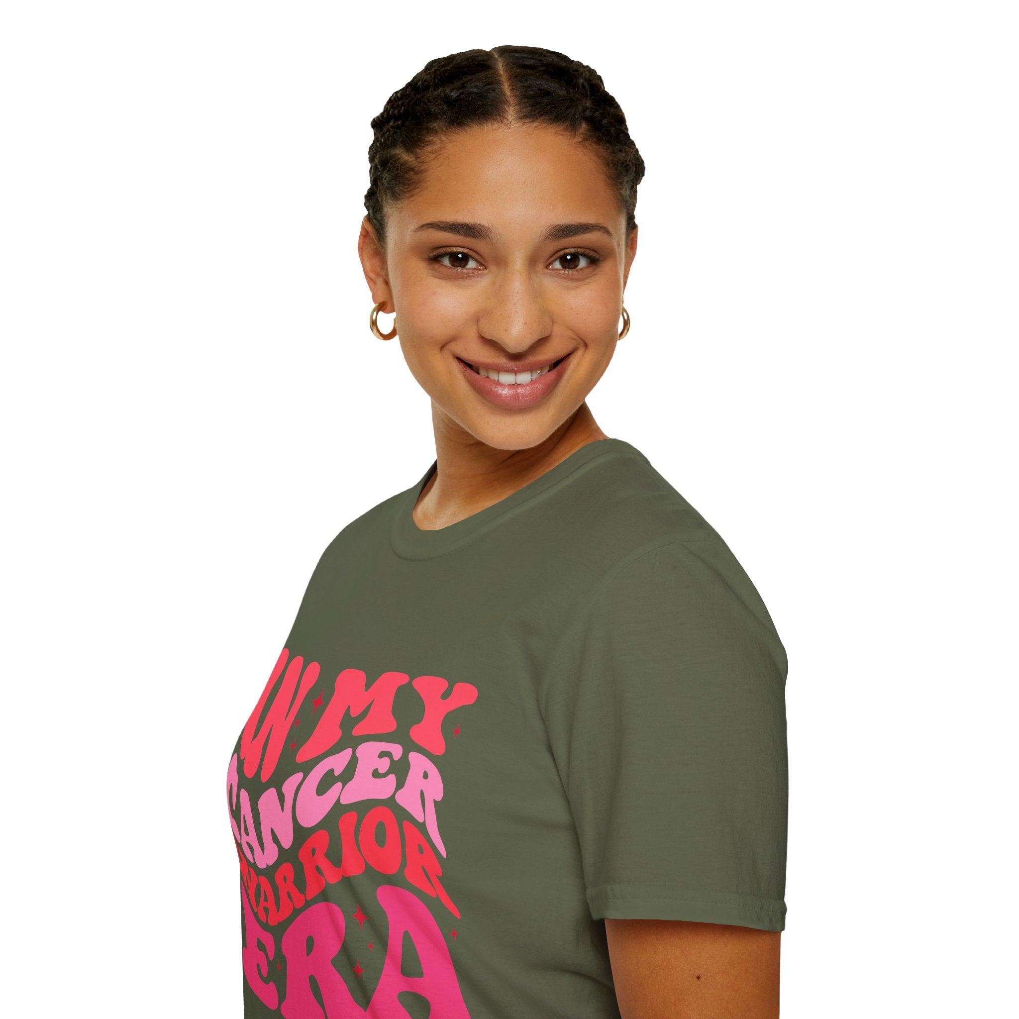 Inspirational T-Shirt – “In My Cancer Warrior Era” Support Tee for Cancer Survivors, Fighters, and Awareness Events