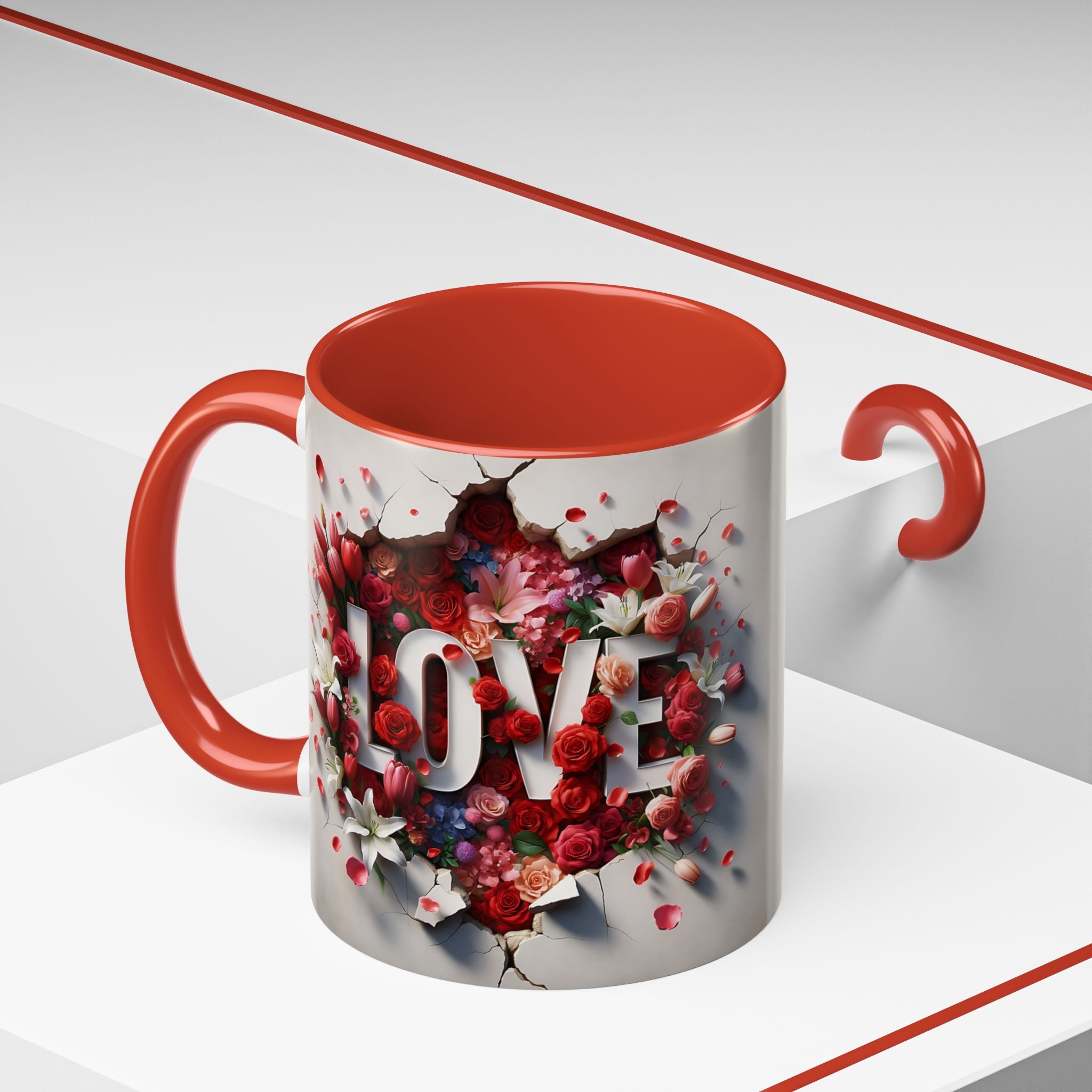 Love Mum Floral Coffee Mug