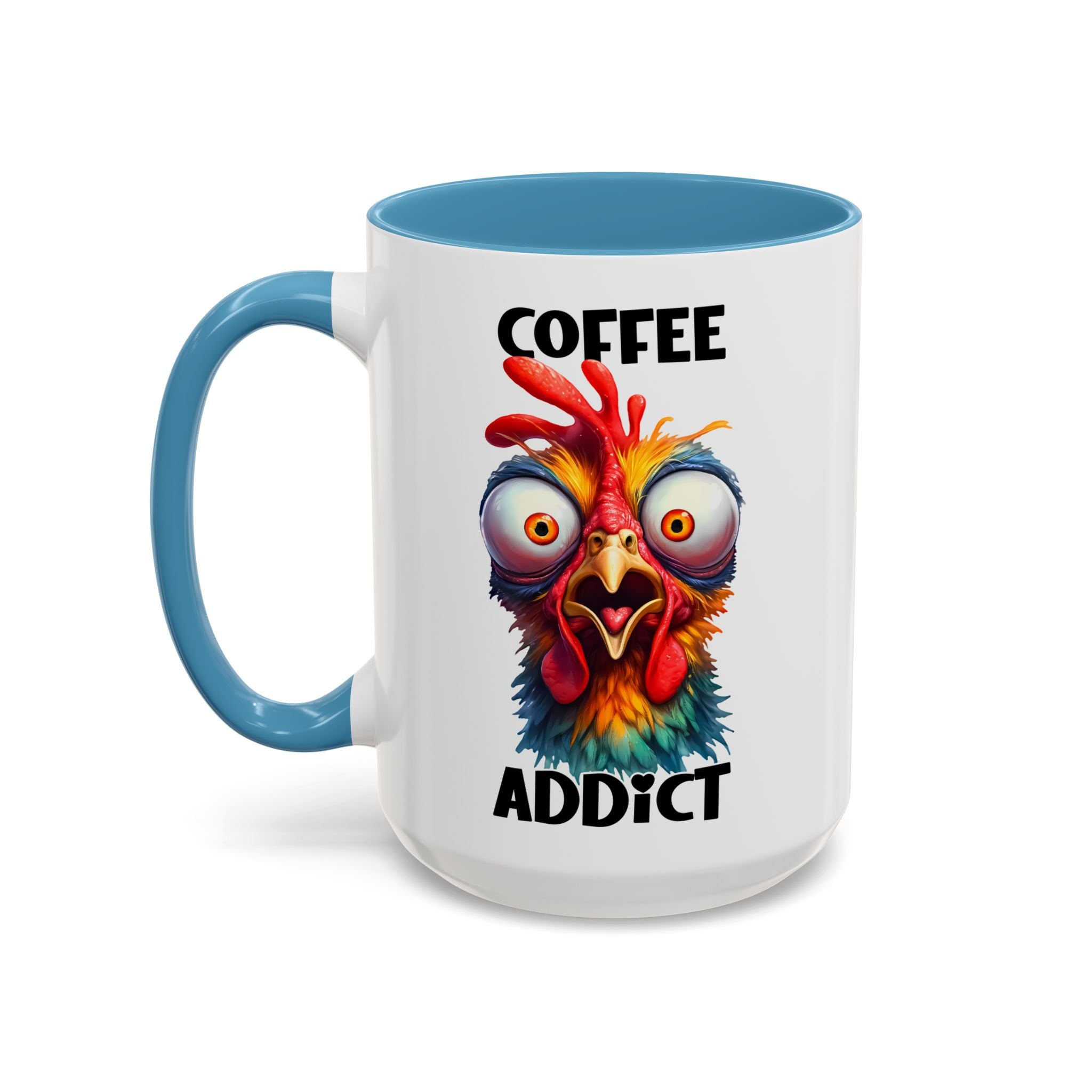 Coffee Addict – Perplexed Chicken Mug