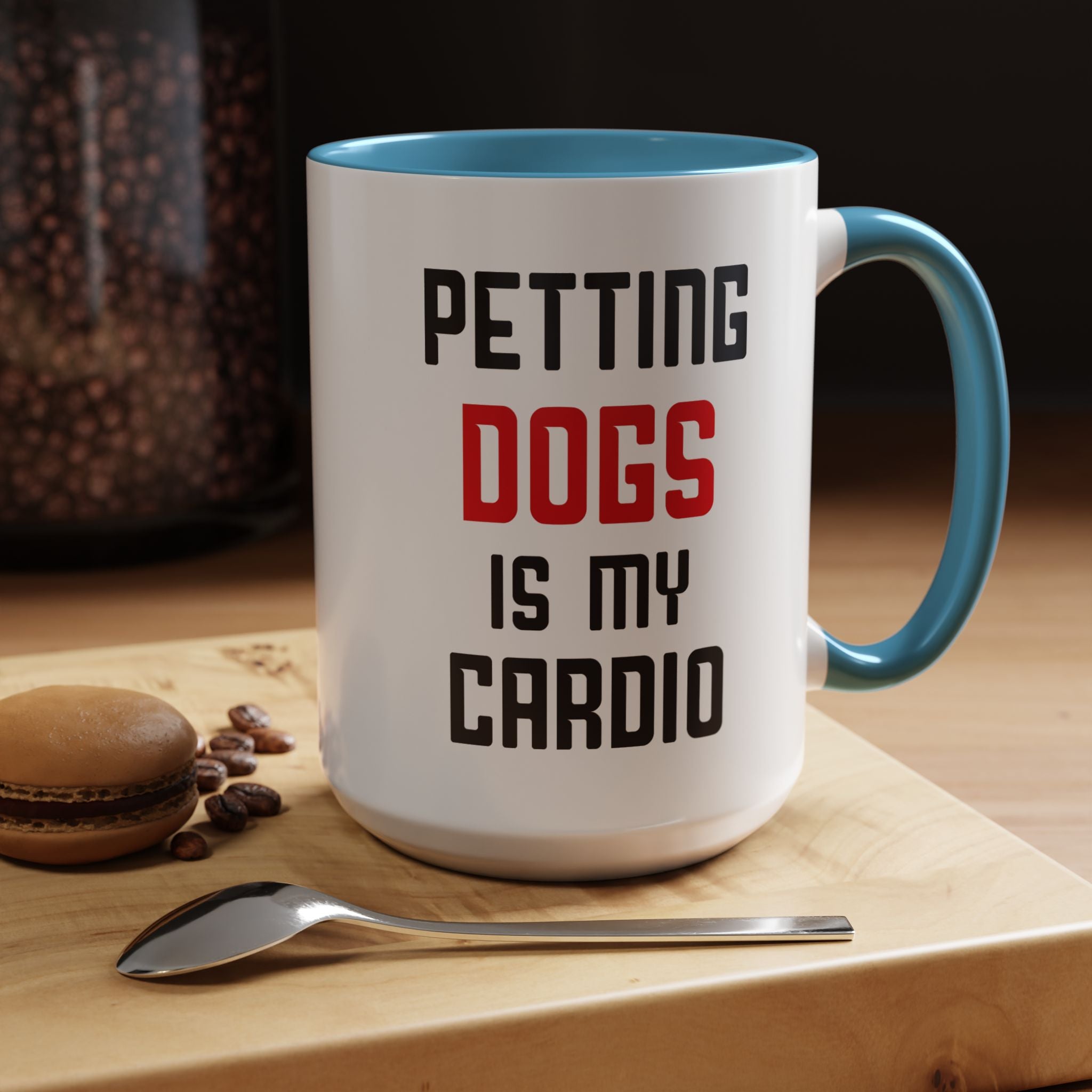 Dog Lover Coffee Mug – 11oz & 15oz Funny Pet Quote, Colorful Interior