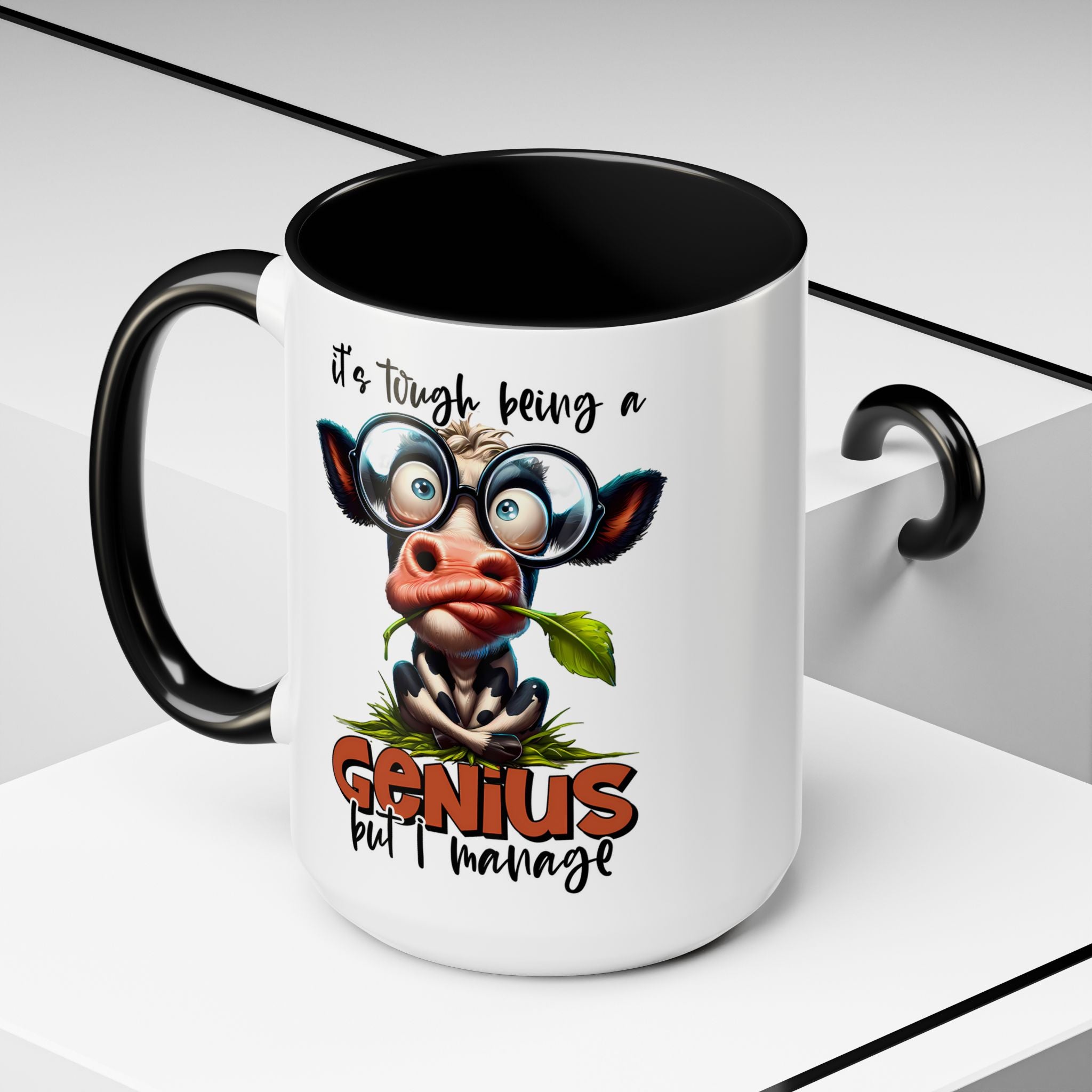 Moo-dest Genius Coffee Mug