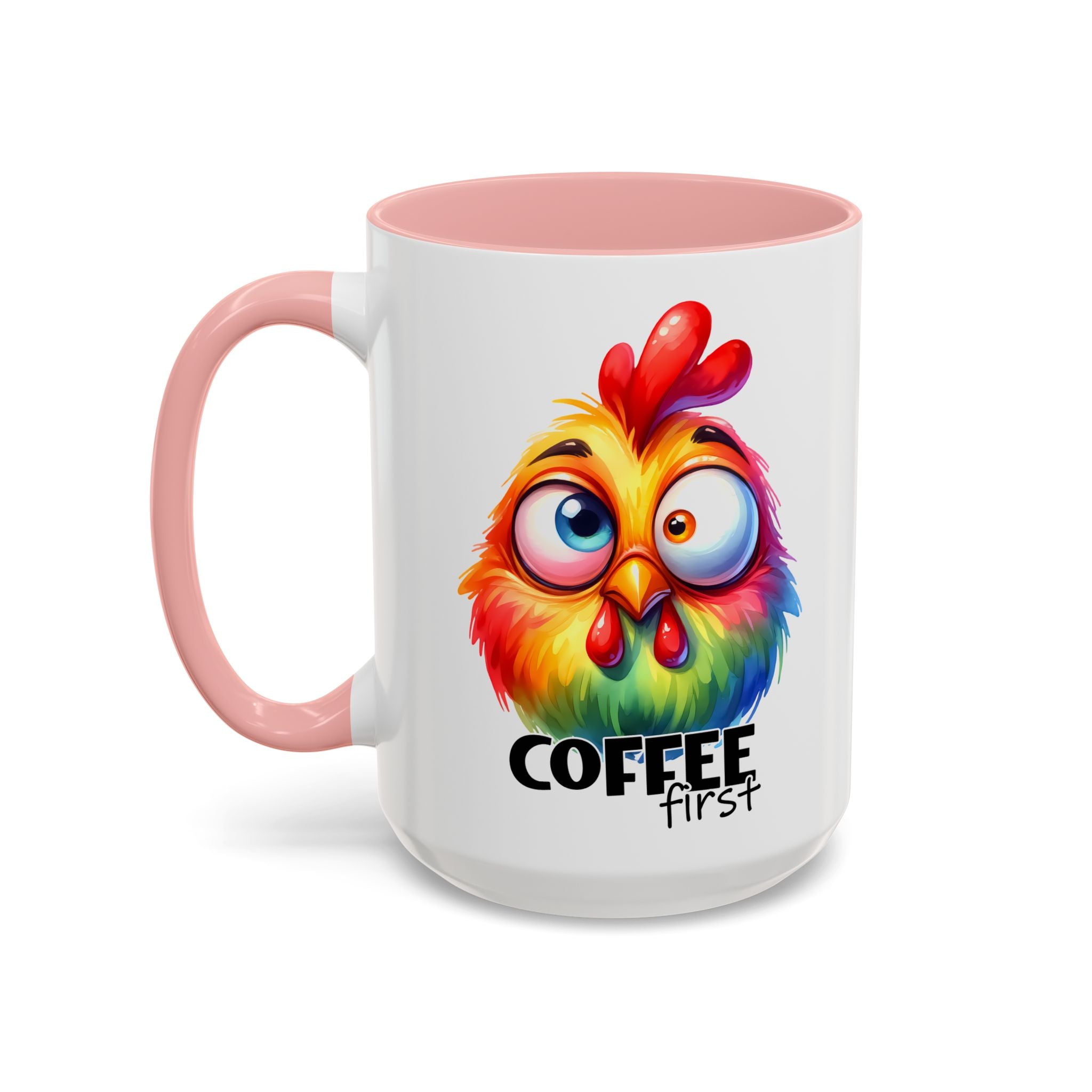 Coffee First – Colorful Chicken Mug
