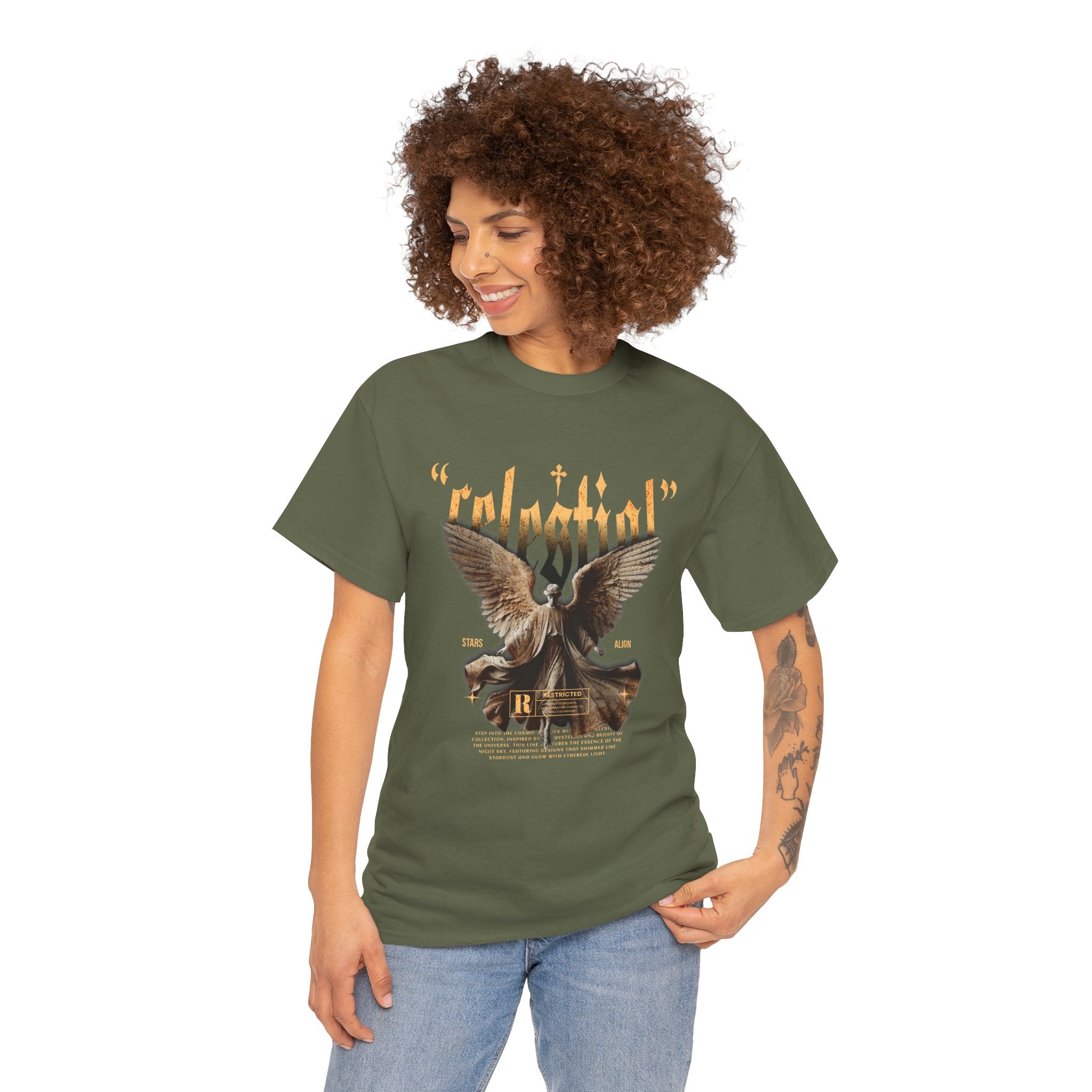 "Celestial Angel" - Divine Art & Streetwear Design