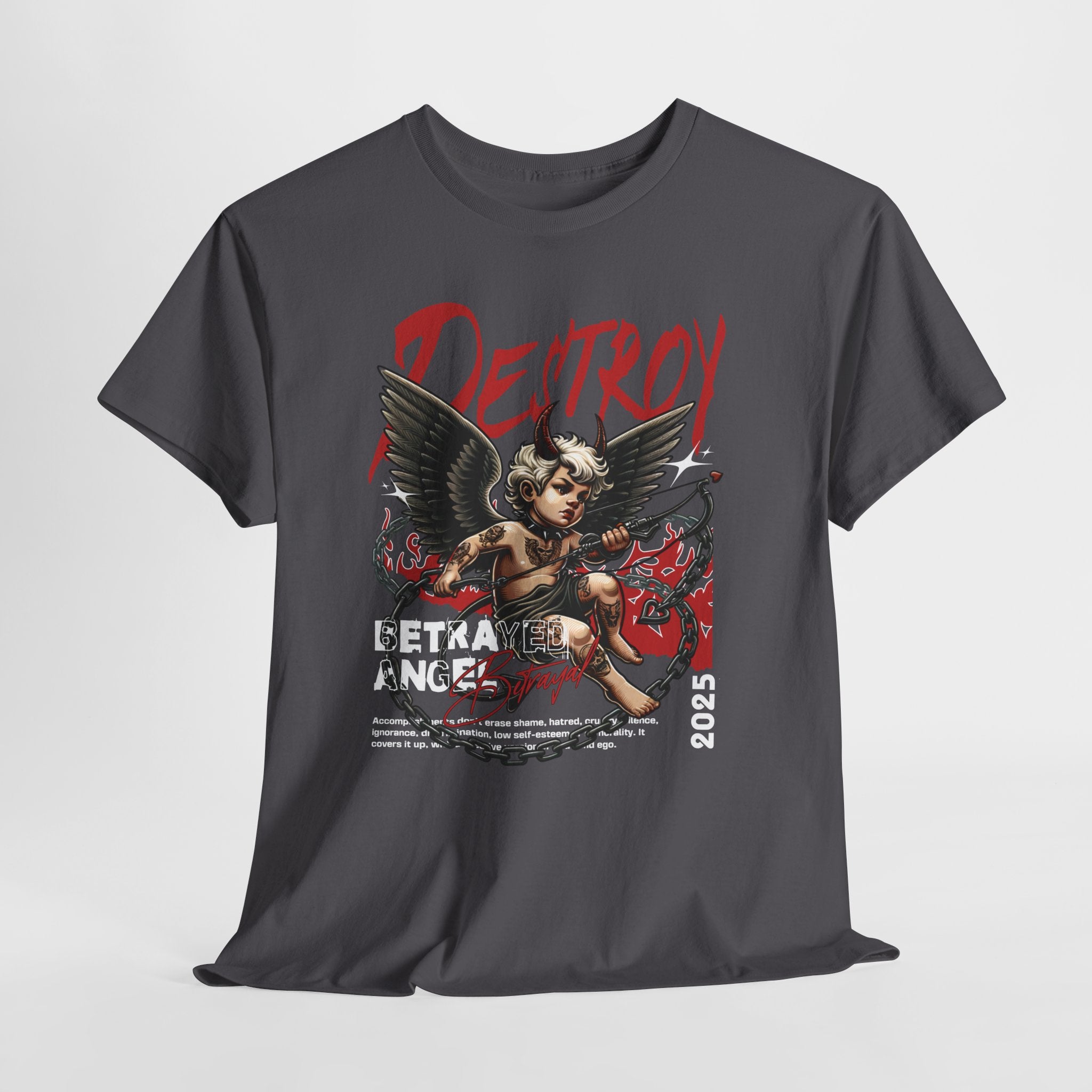 Destroyed Innocence: Betrayed Angel Streetwear Graphic