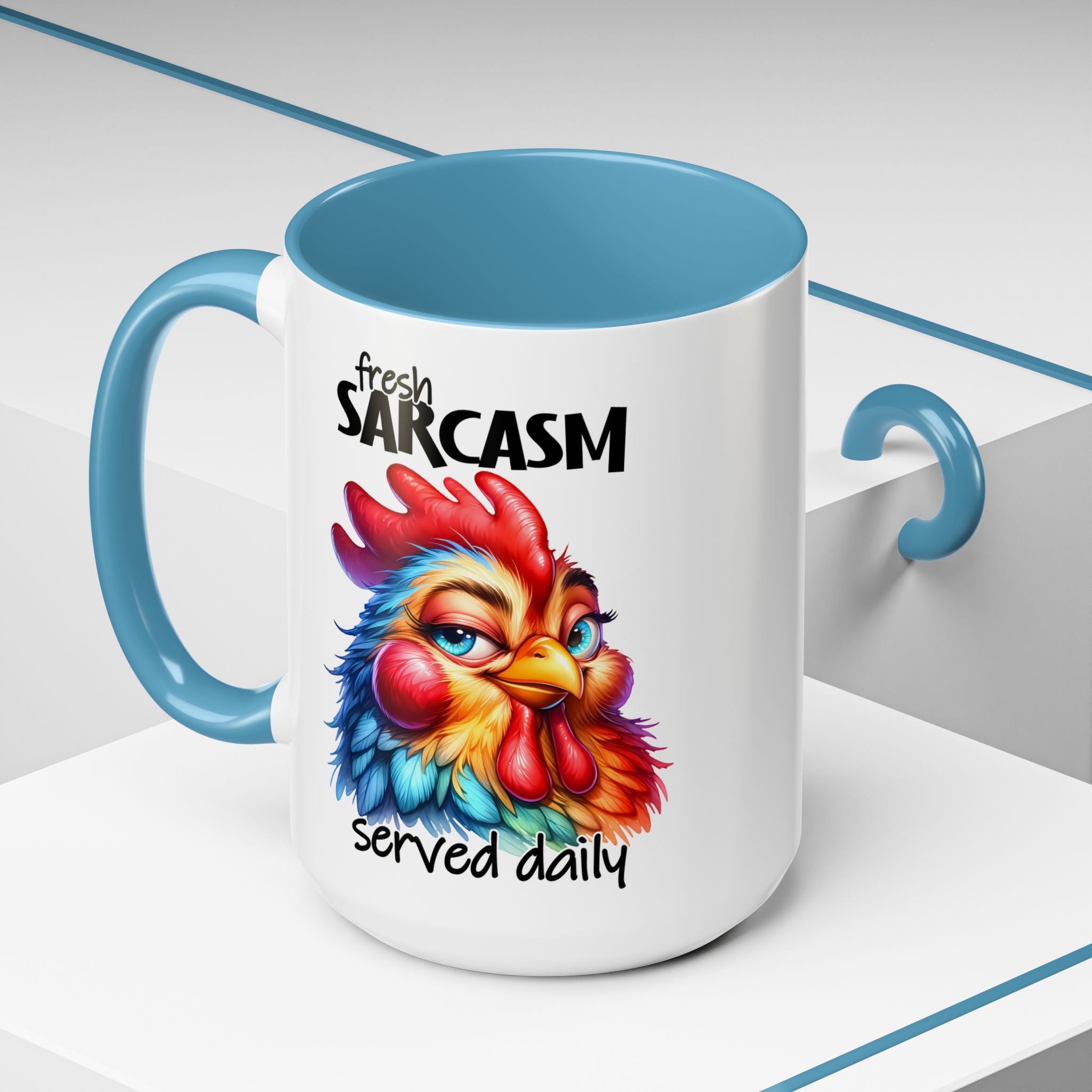 Fresh Sarcasm Served Daily – Chubby Chicken Mug